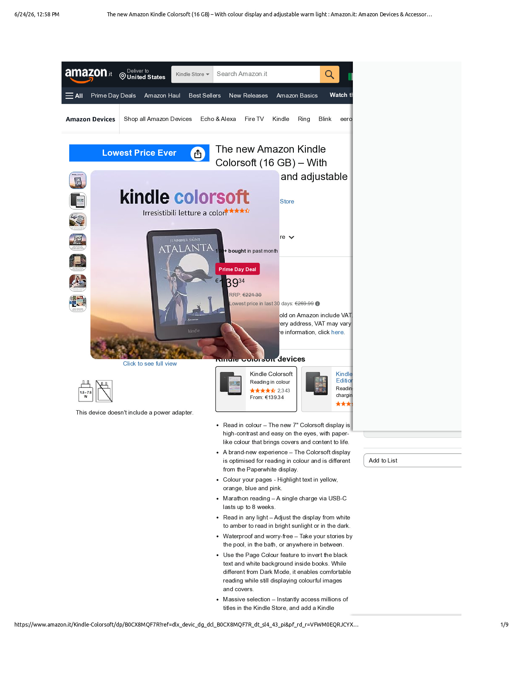 Native browser print preview