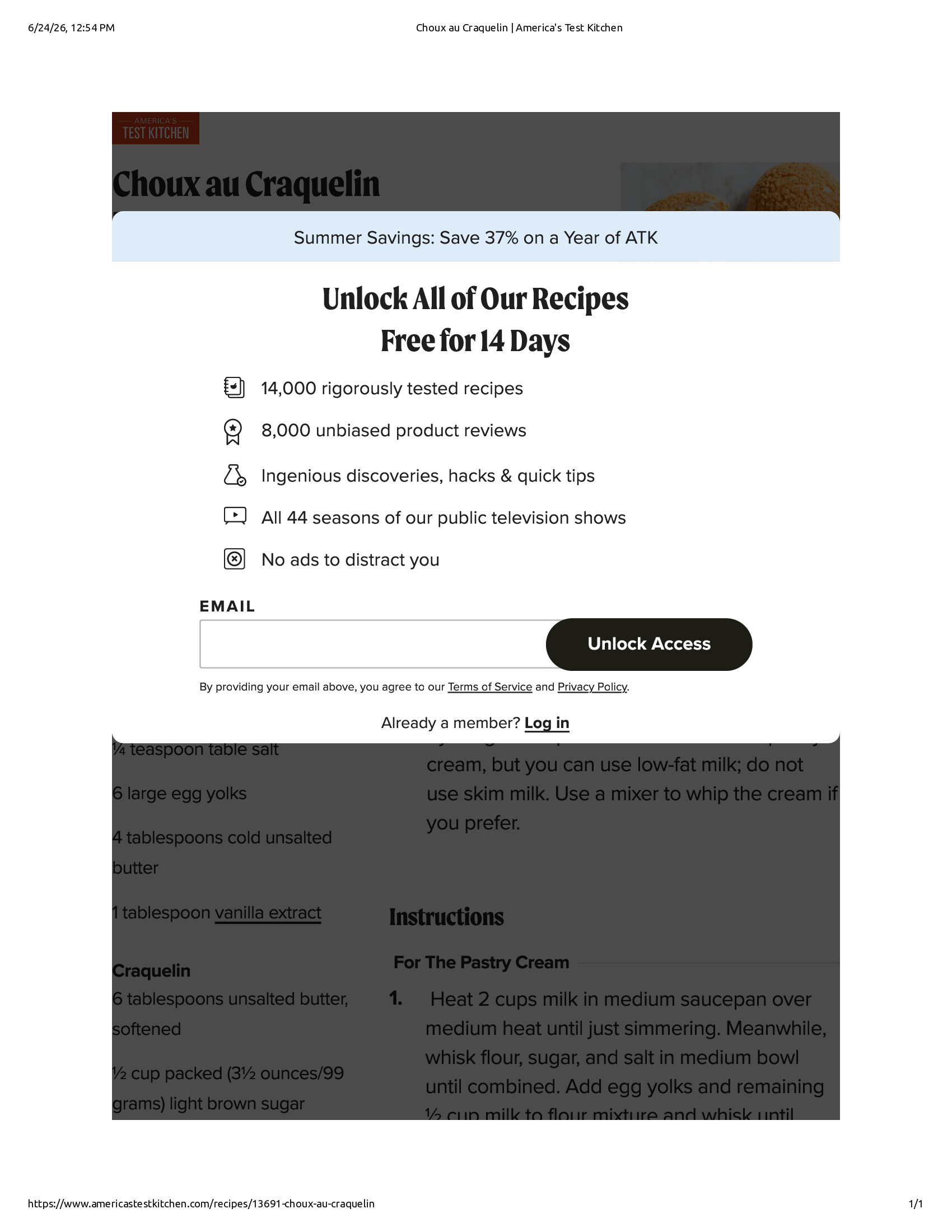 Native browser print preview
