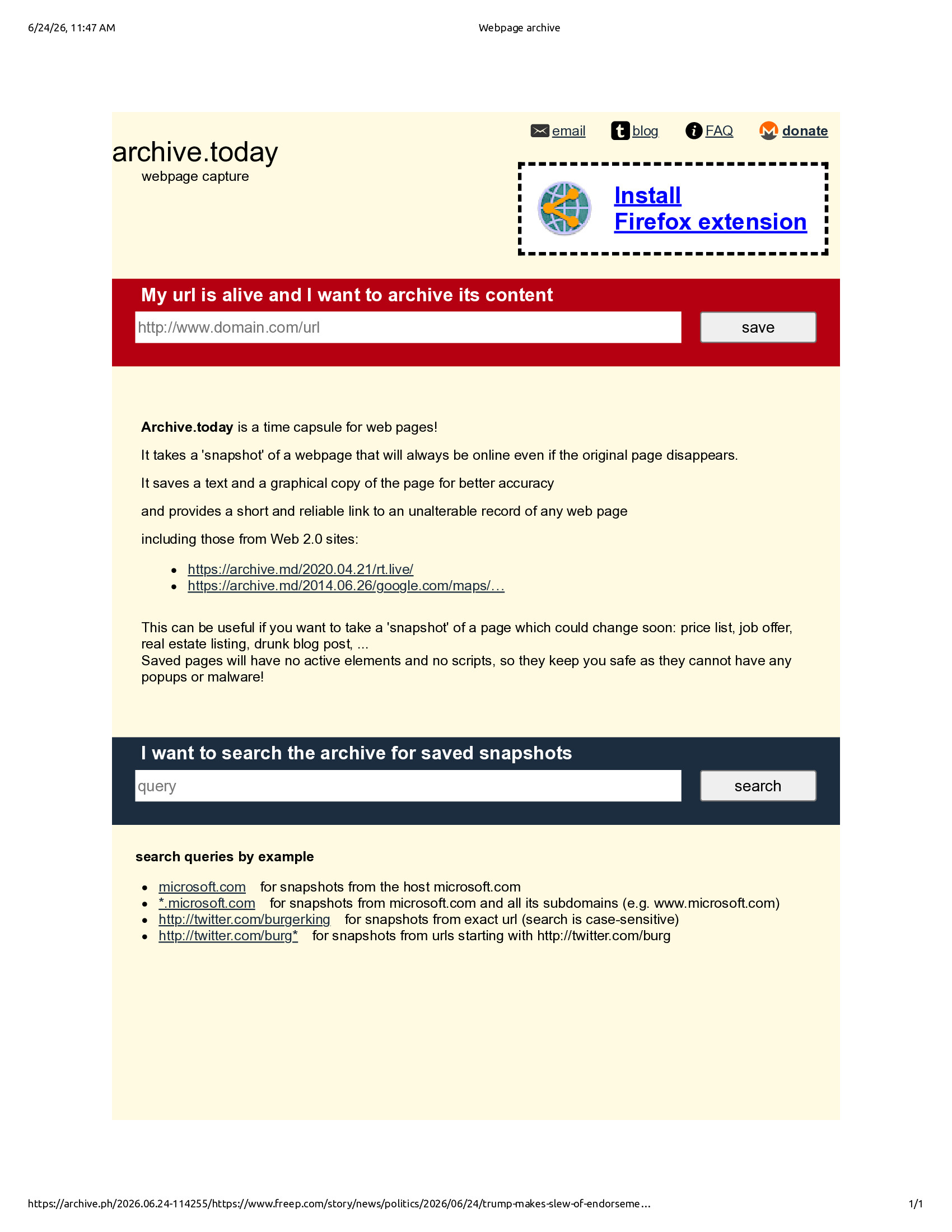 Native browser print preview
