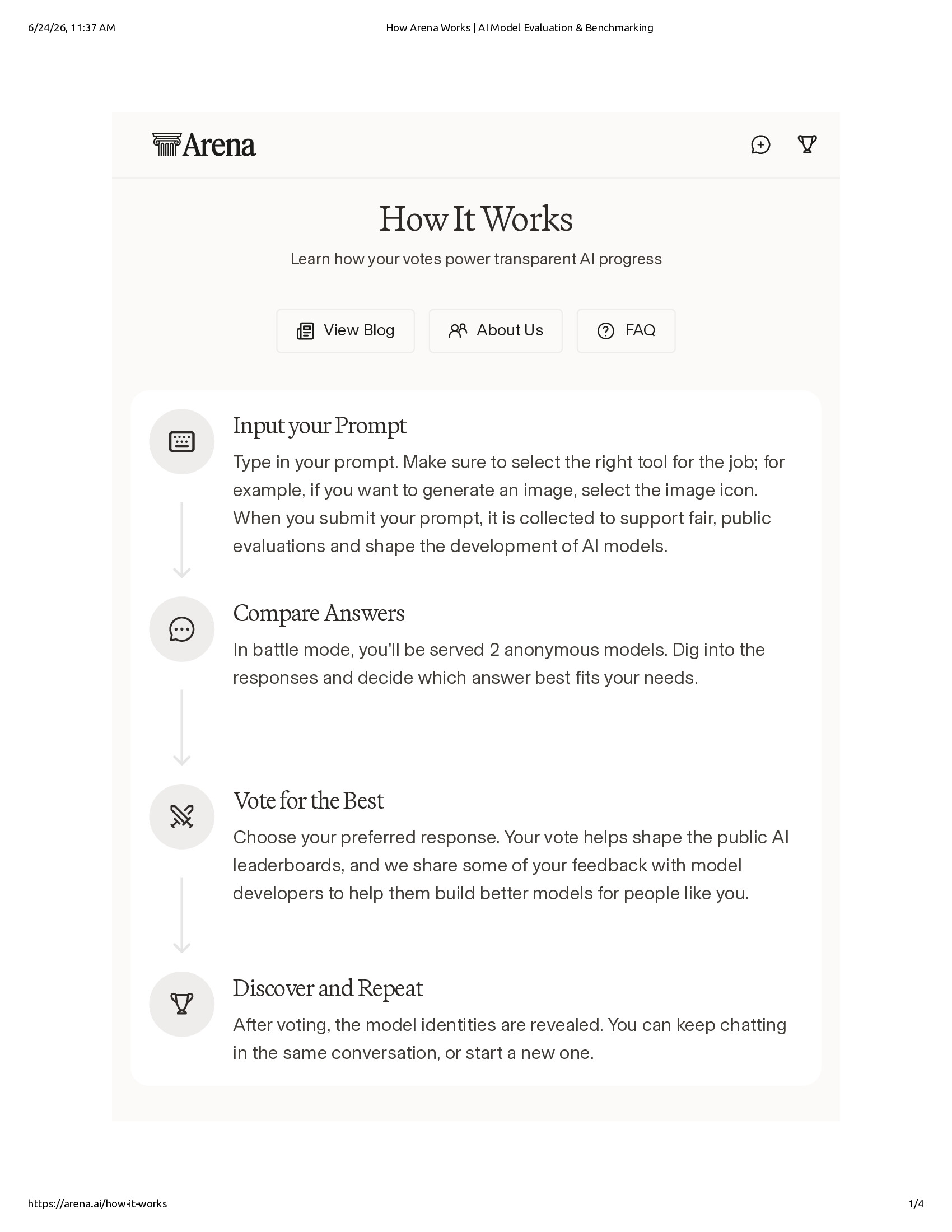 Native browser print preview