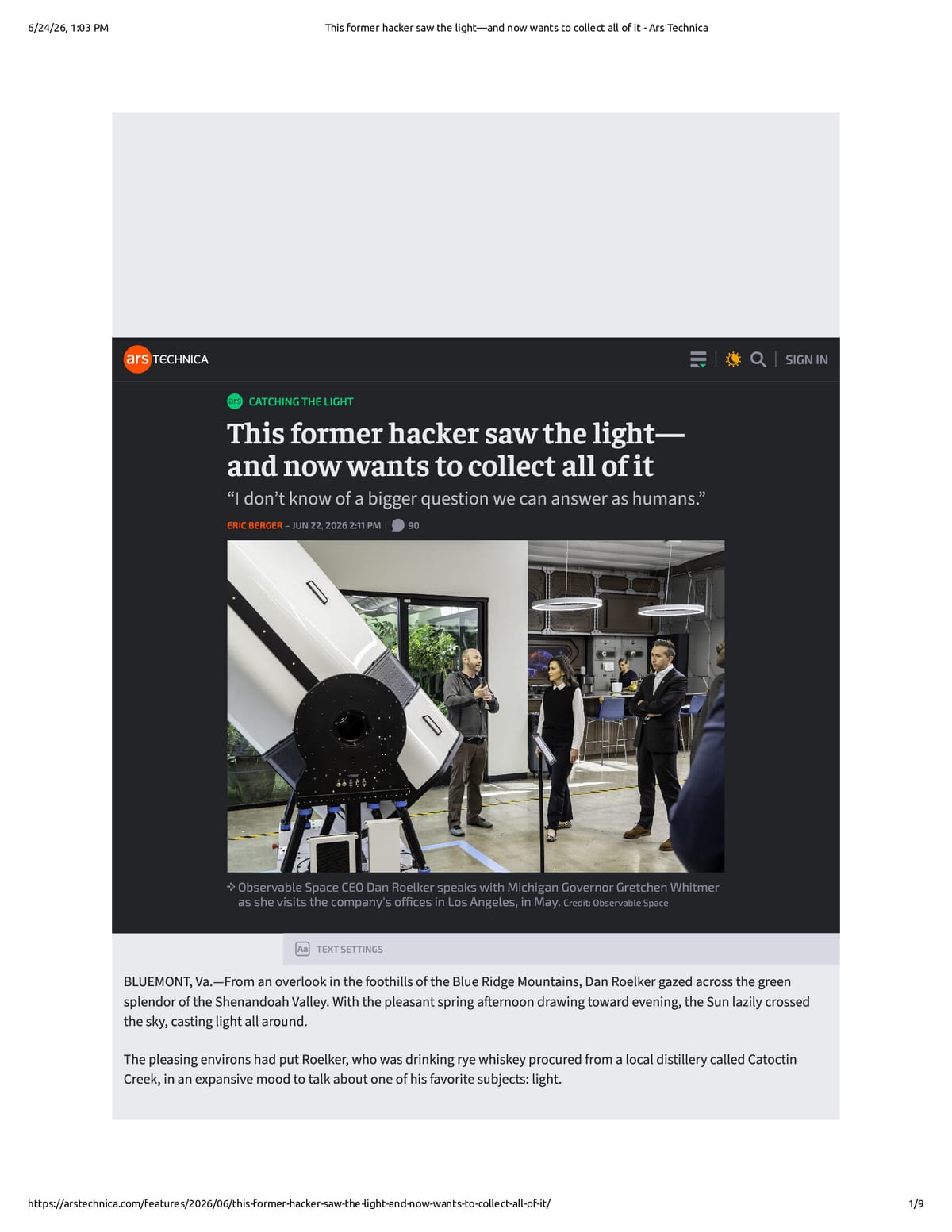 Native browser print preview