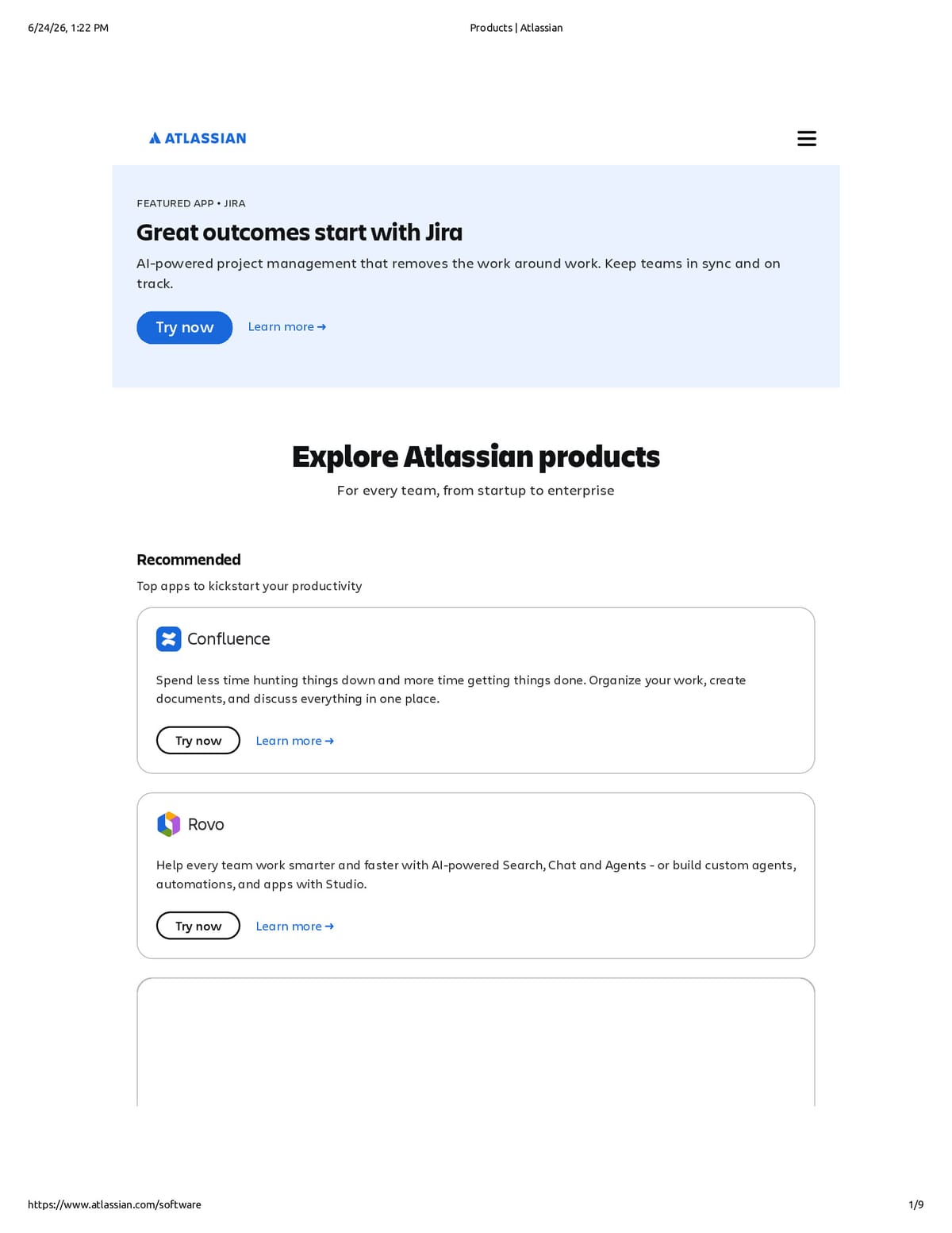 Native browser print preview