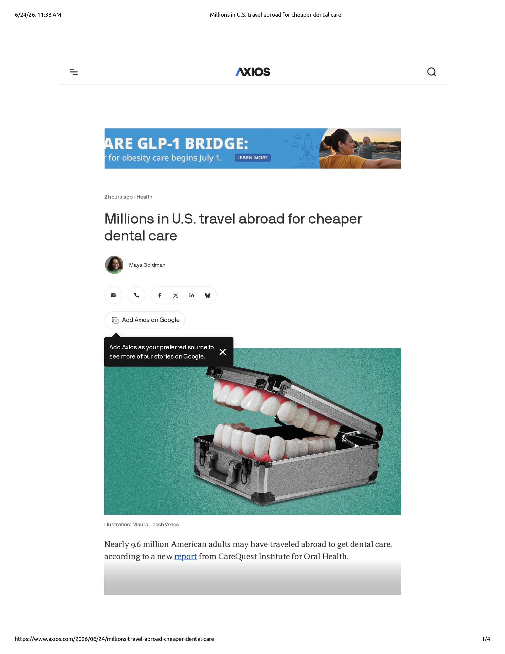 Native browser print preview