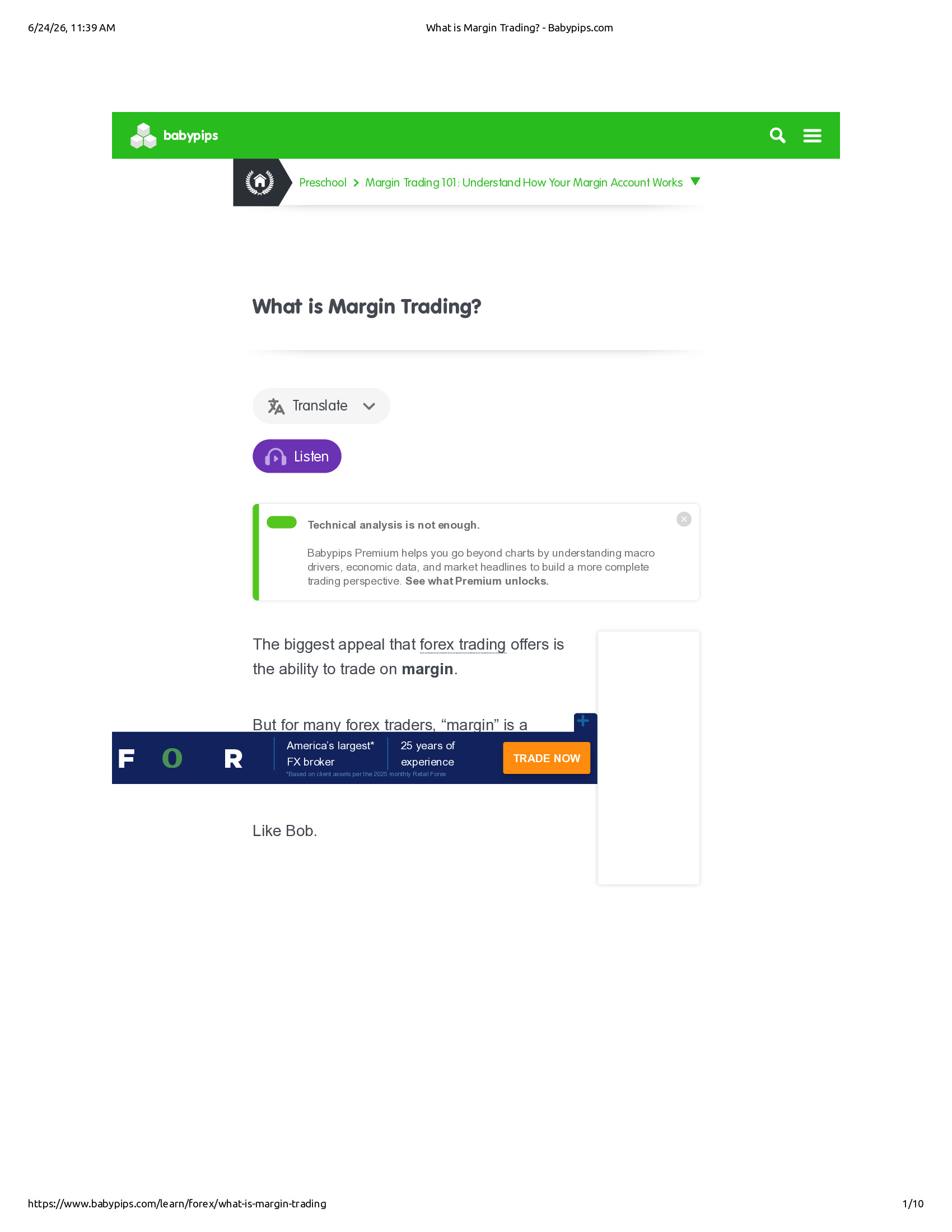 Native browser print preview