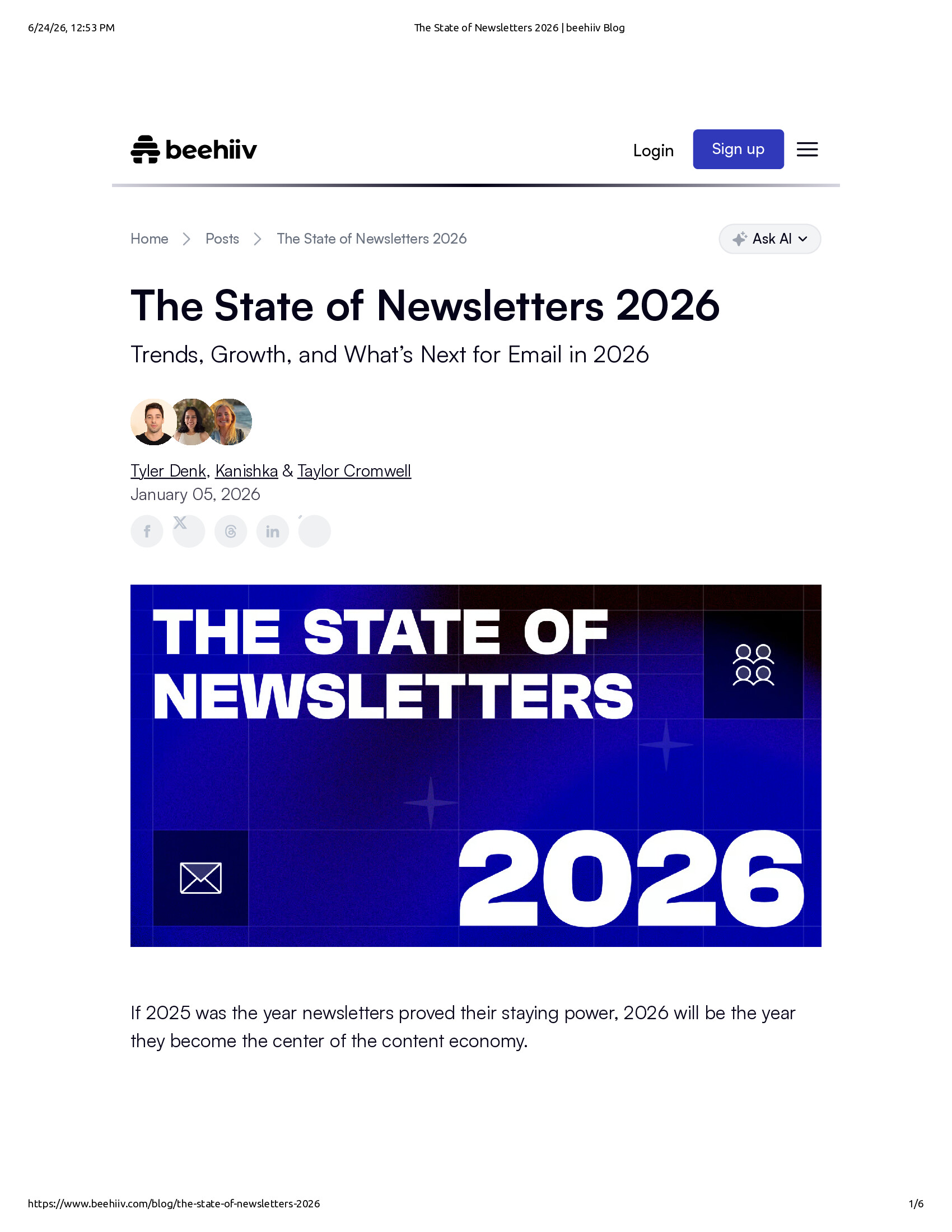 Native browser print preview