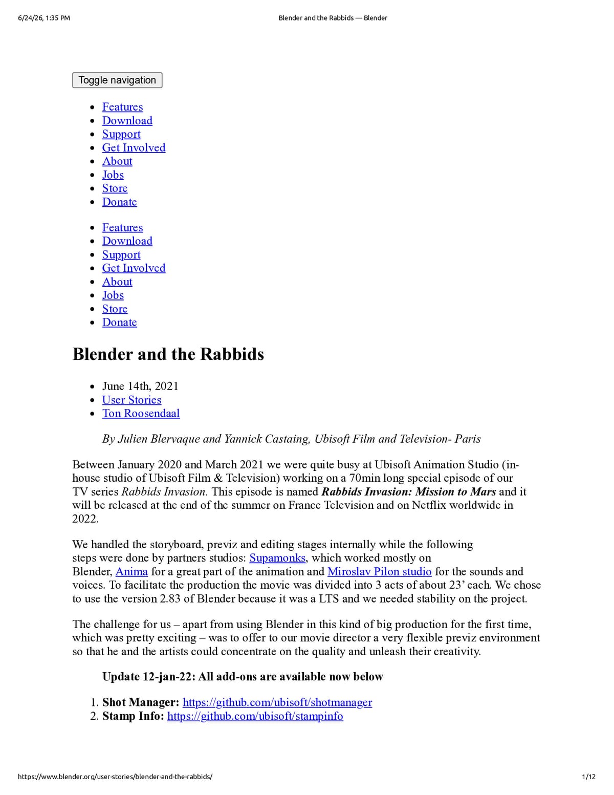 Native browser print preview