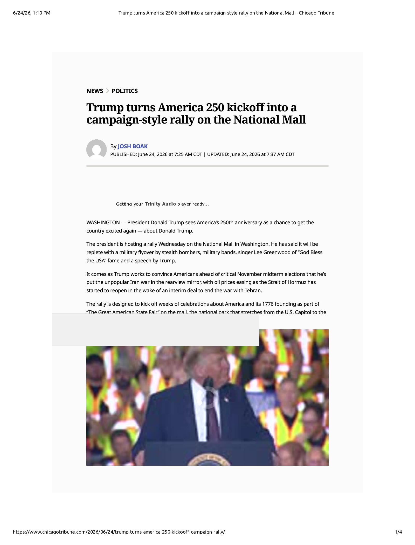 Native browser print preview