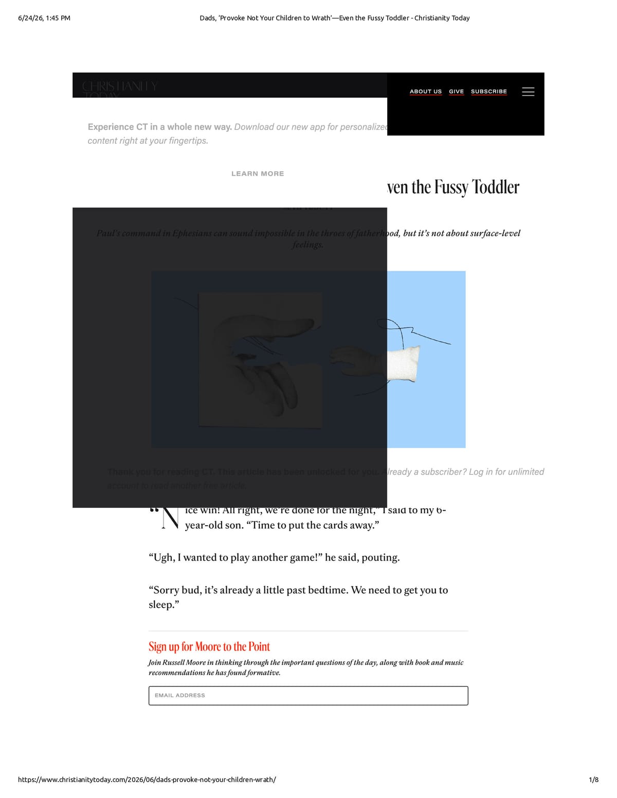 Native browser print preview