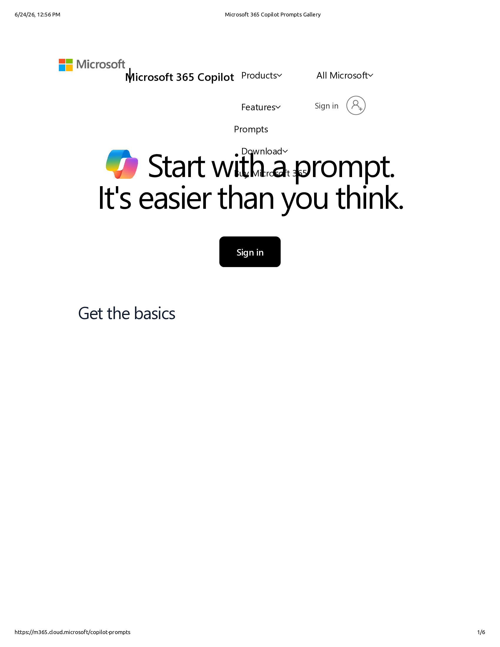 Native browser print preview