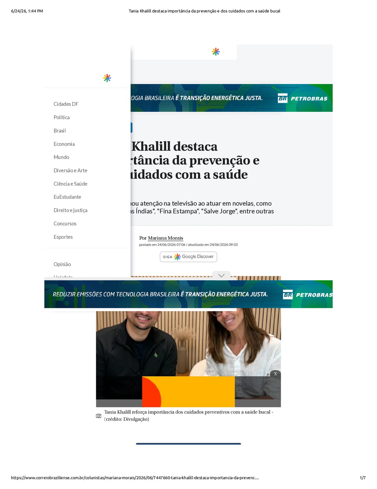 Native browser print preview