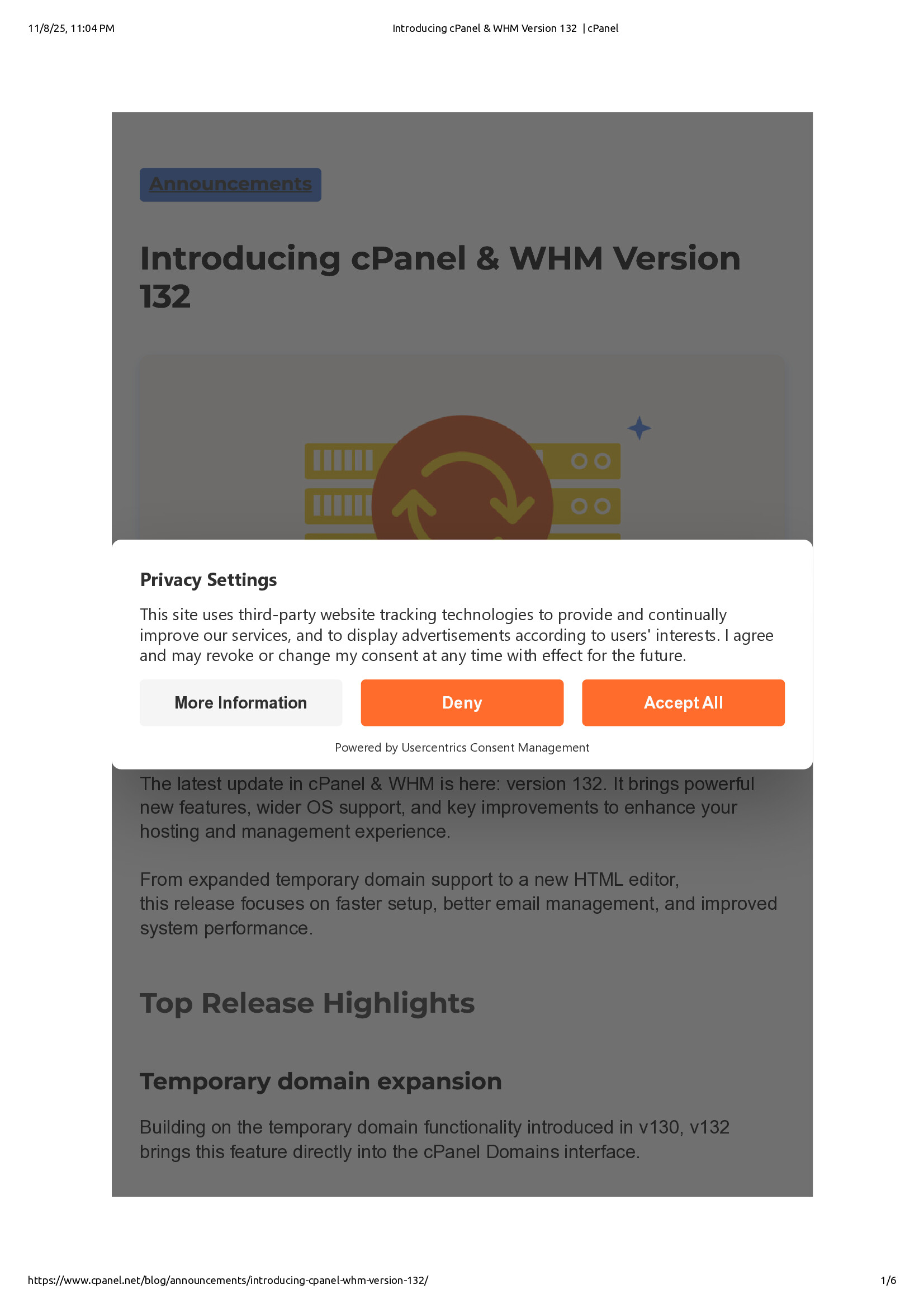 Native browser print preview