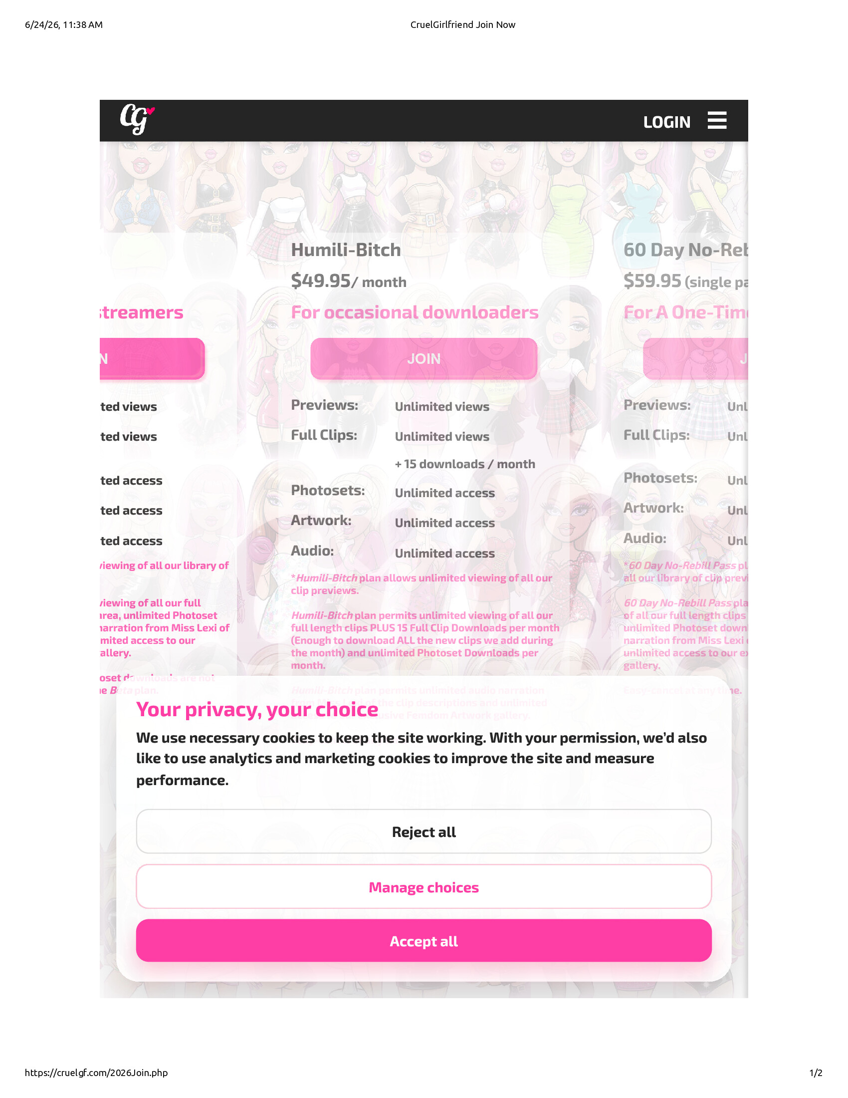 Native browser print preview