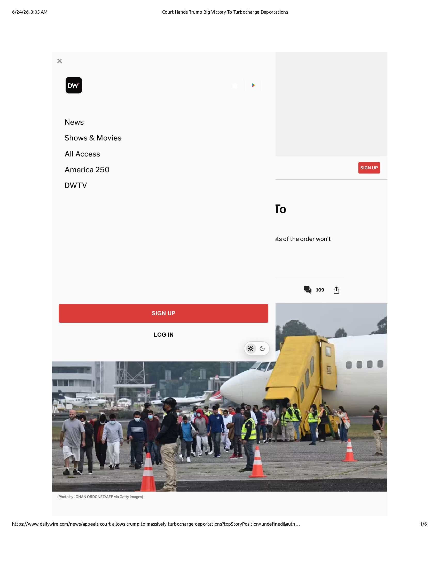 Native browser print preview