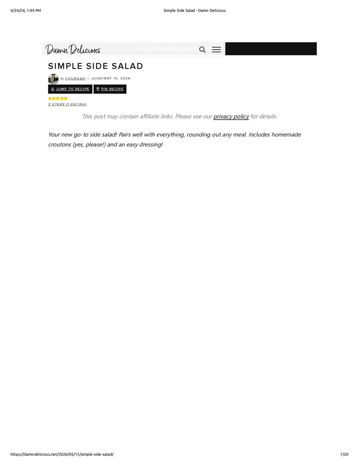 Native browser print preview