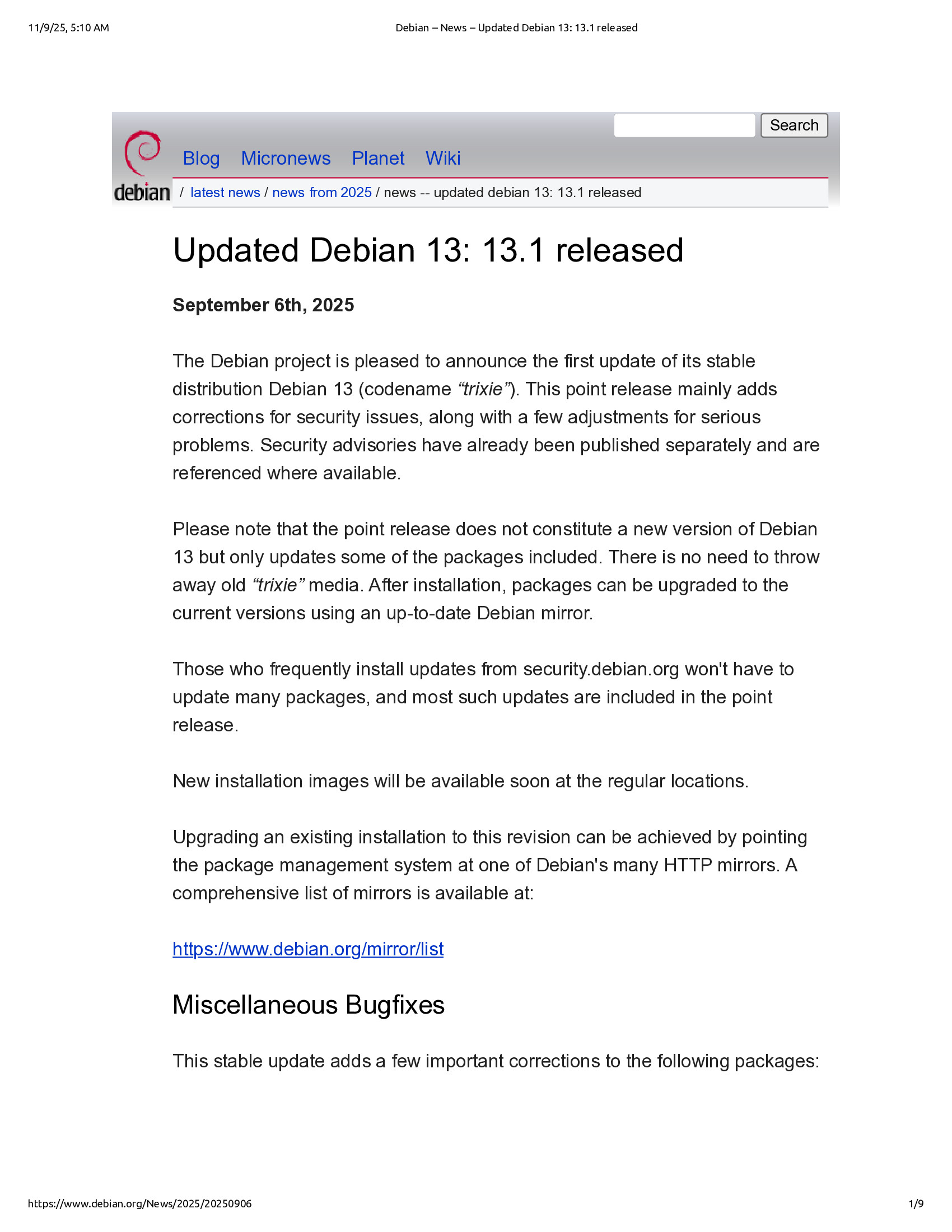 Native browser print preview