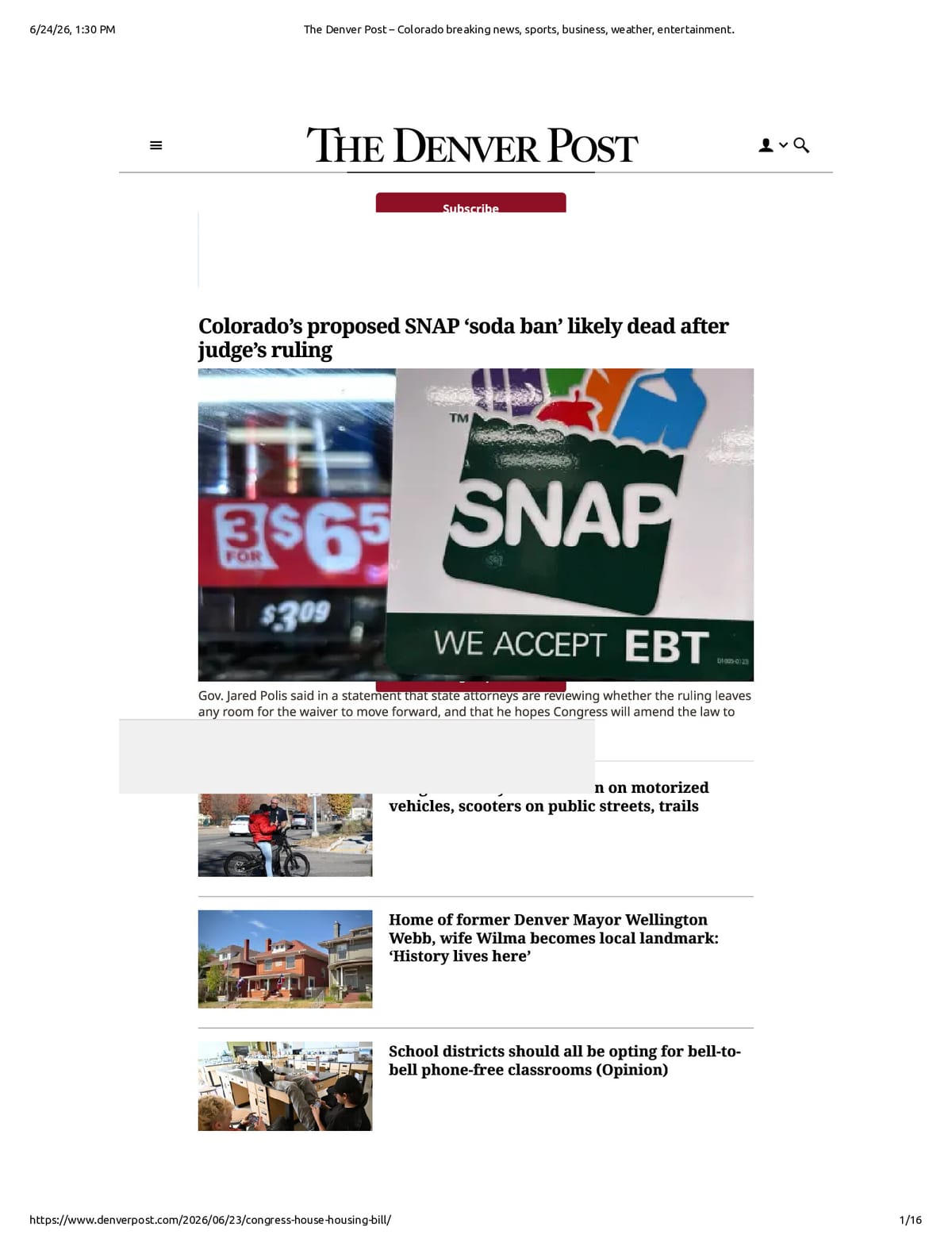 Native browser print preview