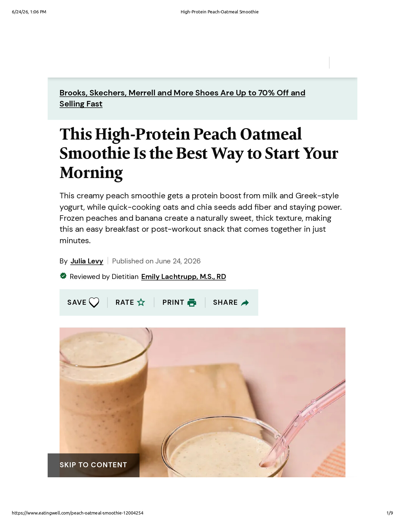 Native browser print preview