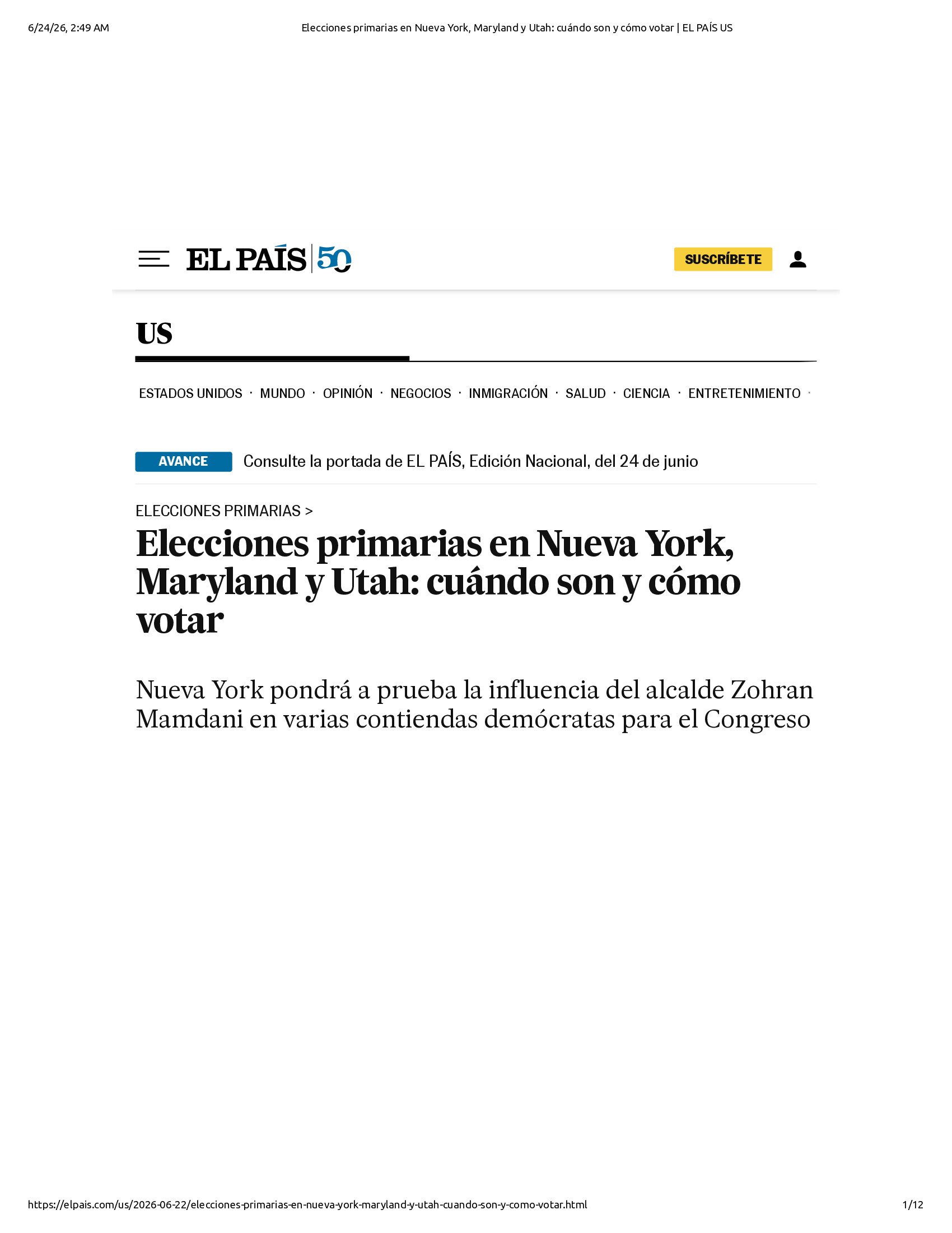 Native browser print preview