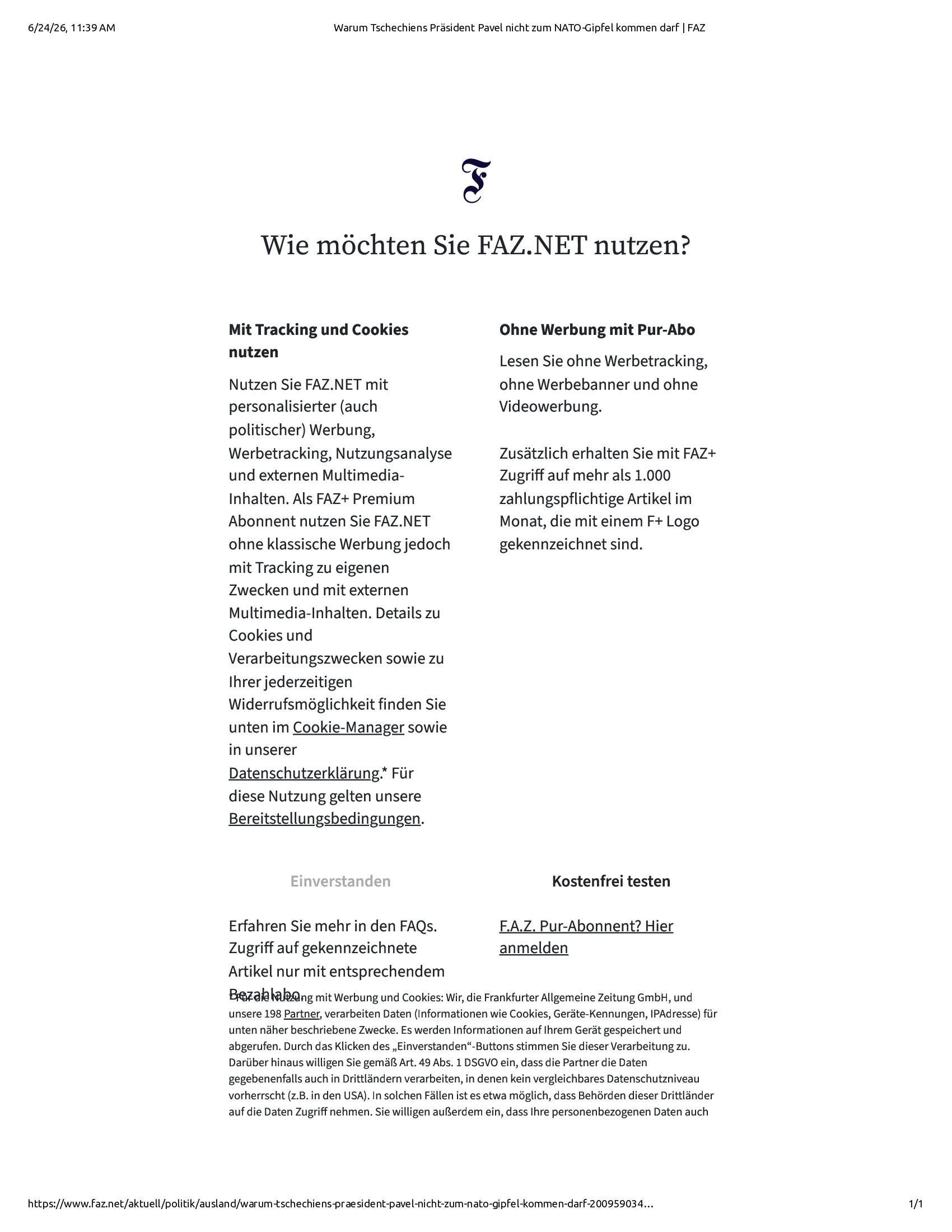Native browser print preview