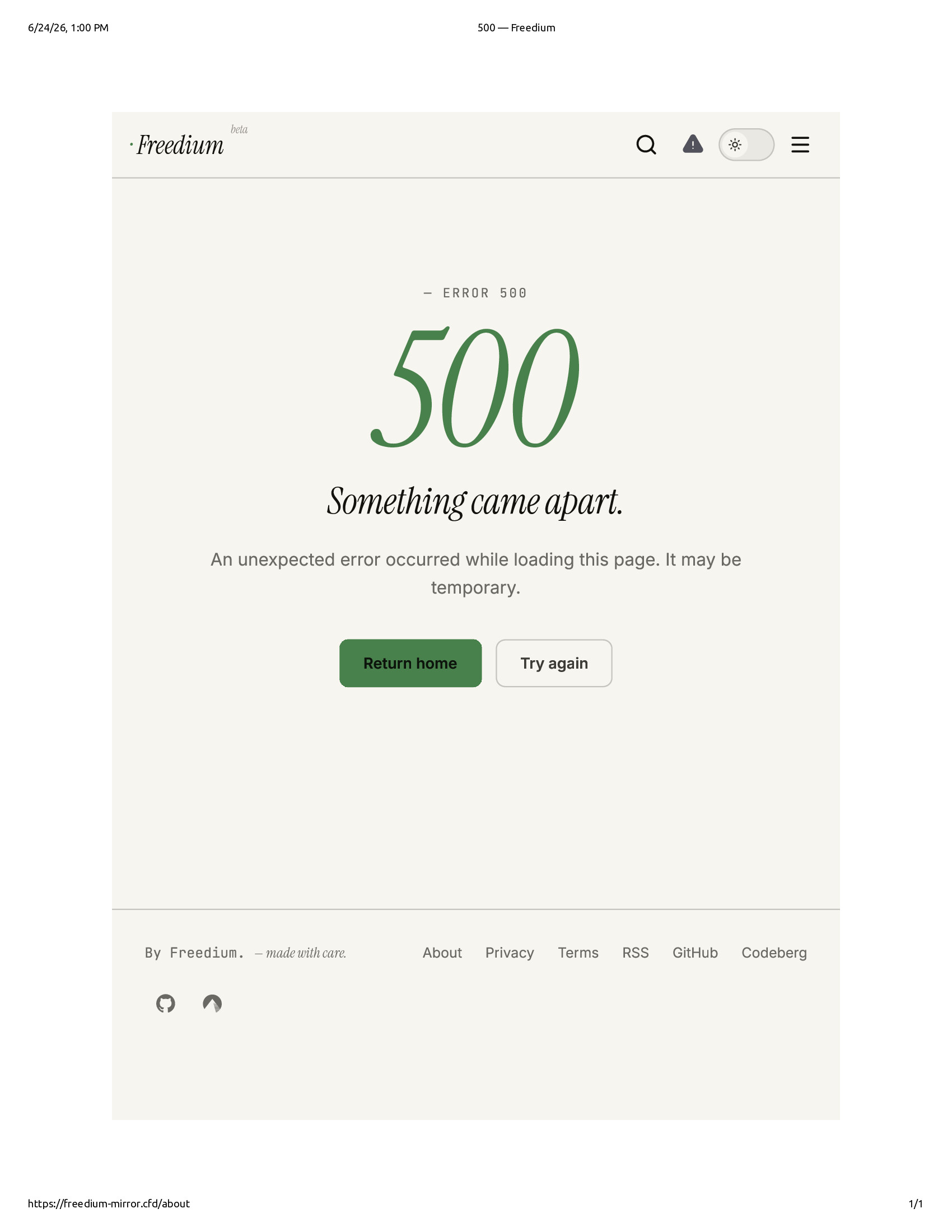 Native browser print preview