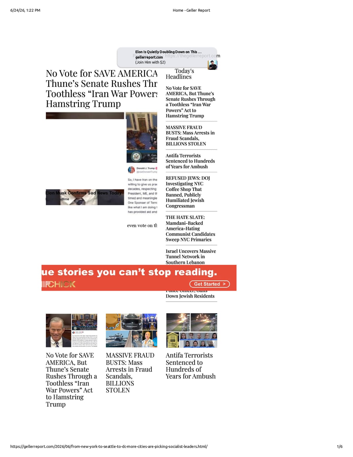 Native browser print preview