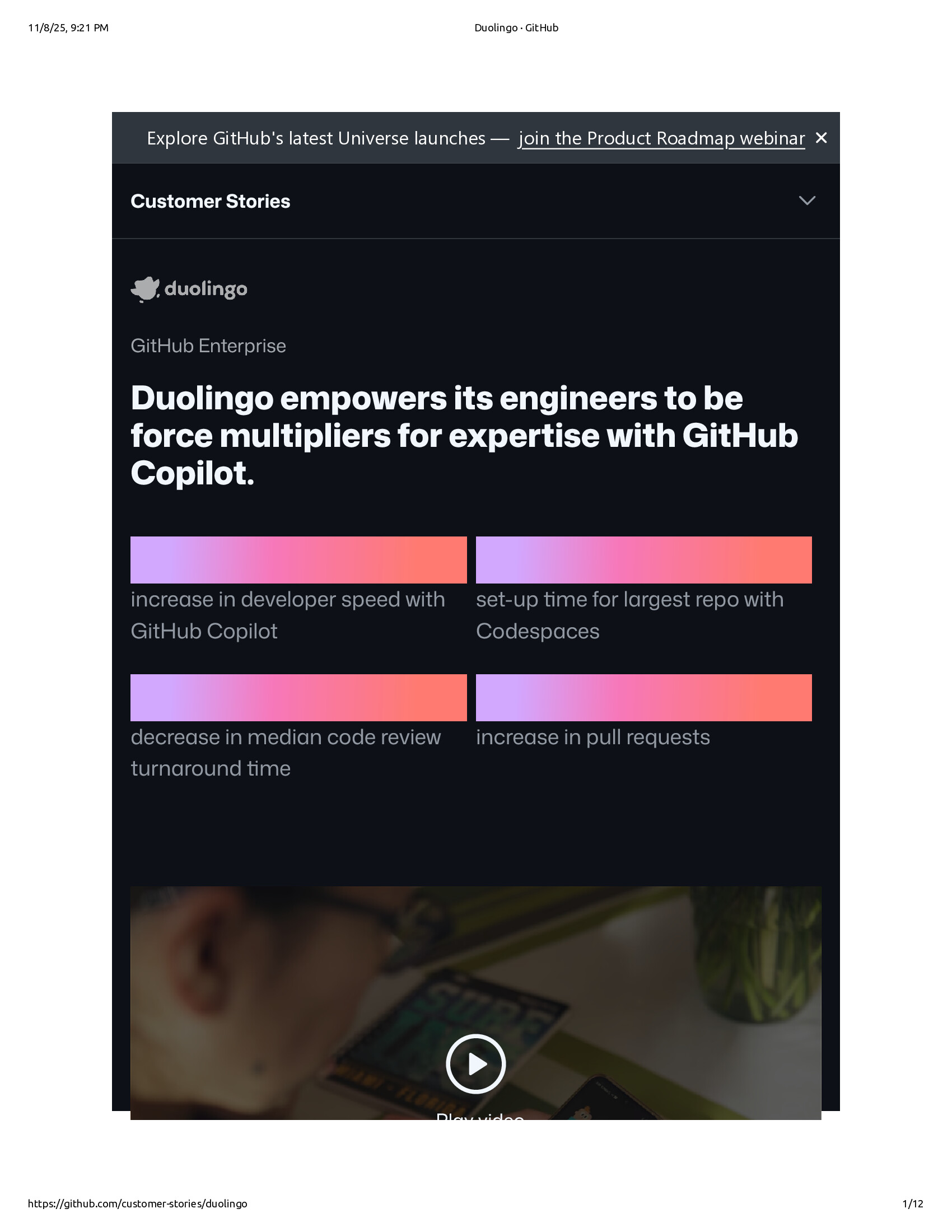 Native browser print preview