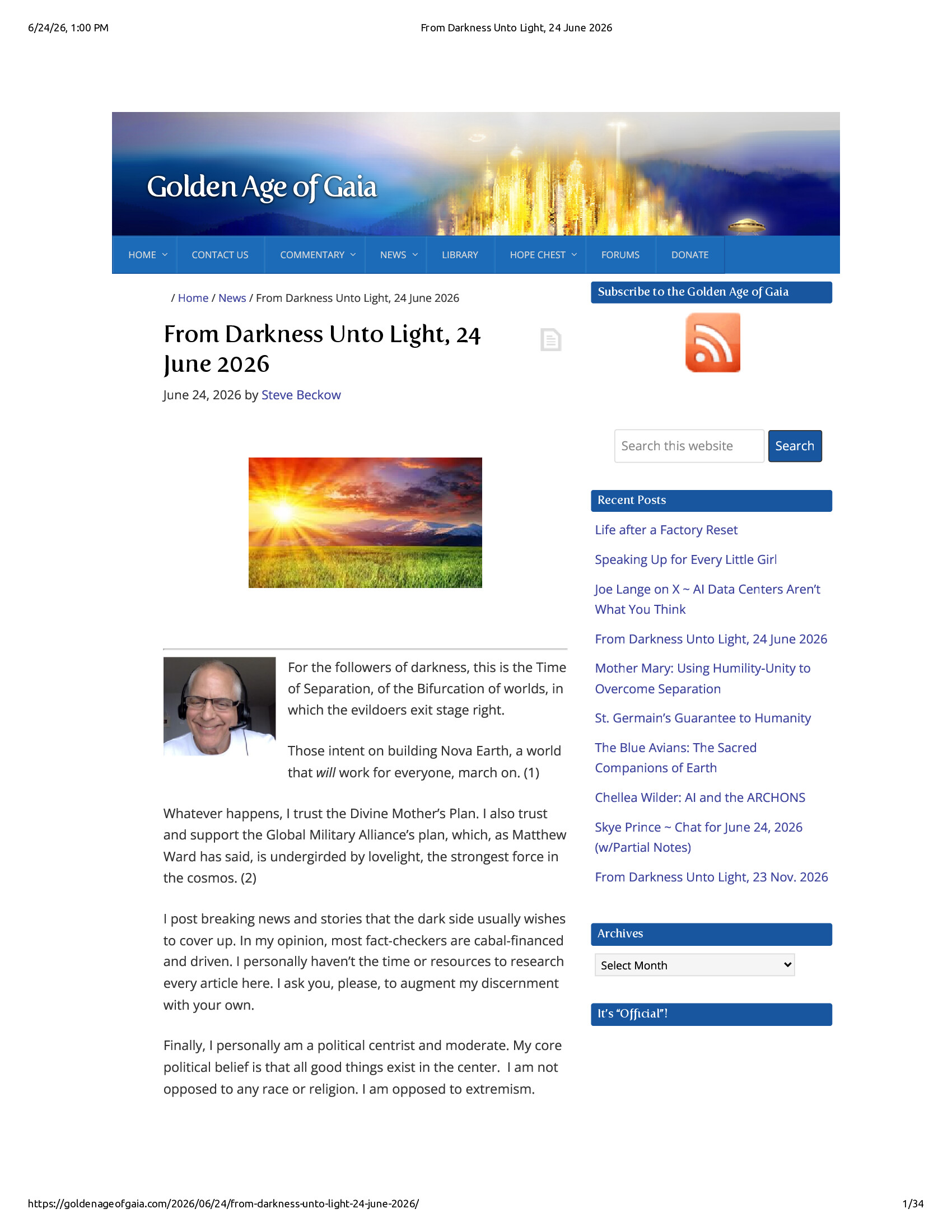 Native browser print preview