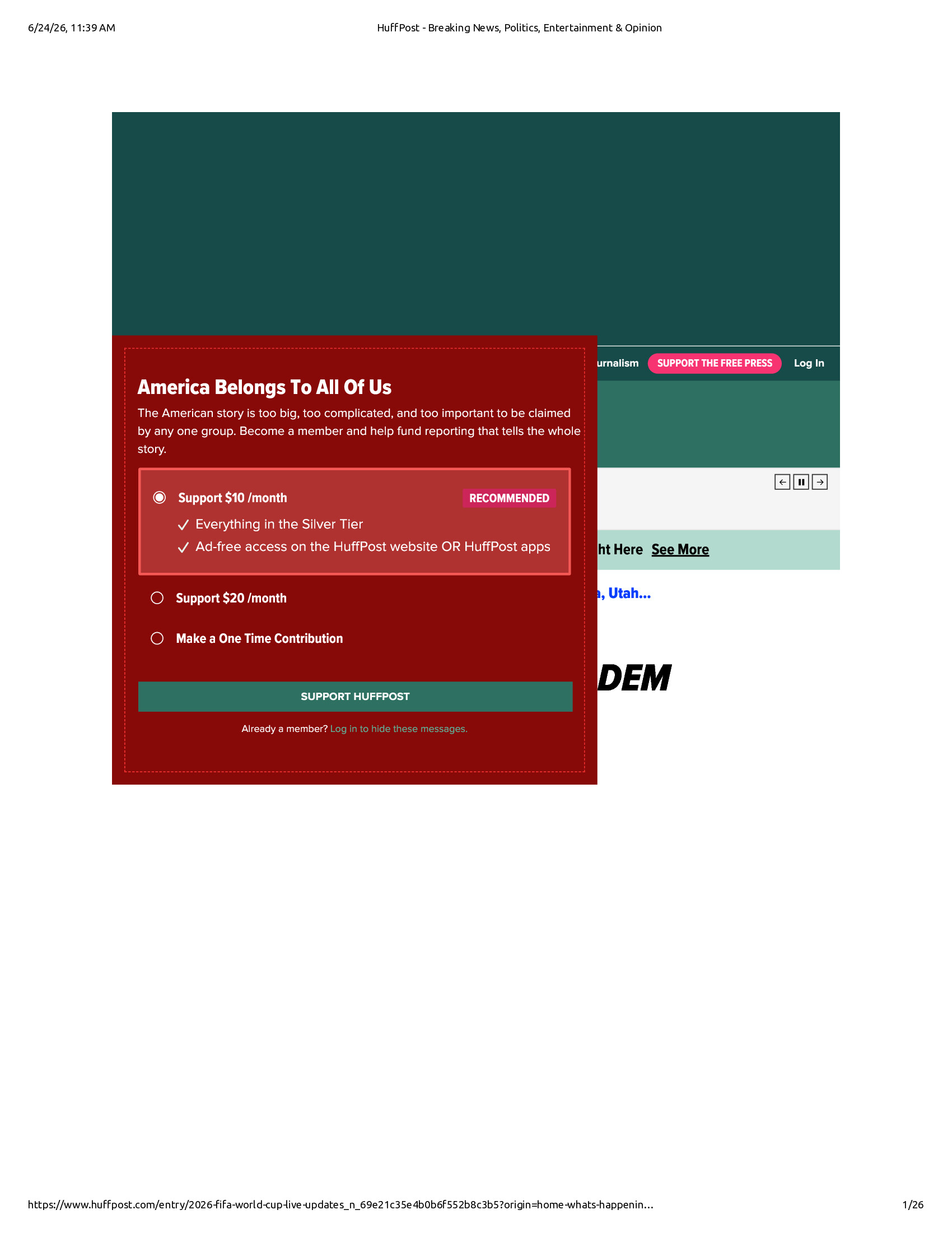 Native browser print preview