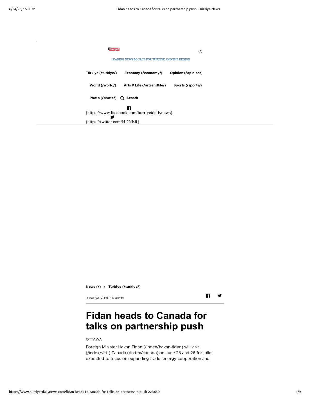 Native browser print preview