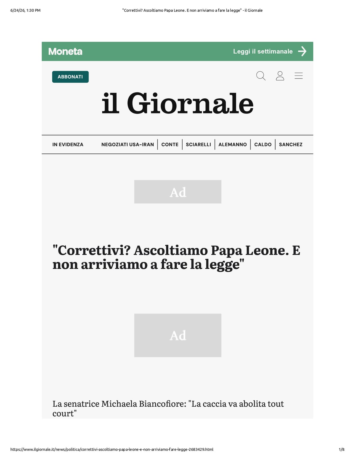 Native browser print preview