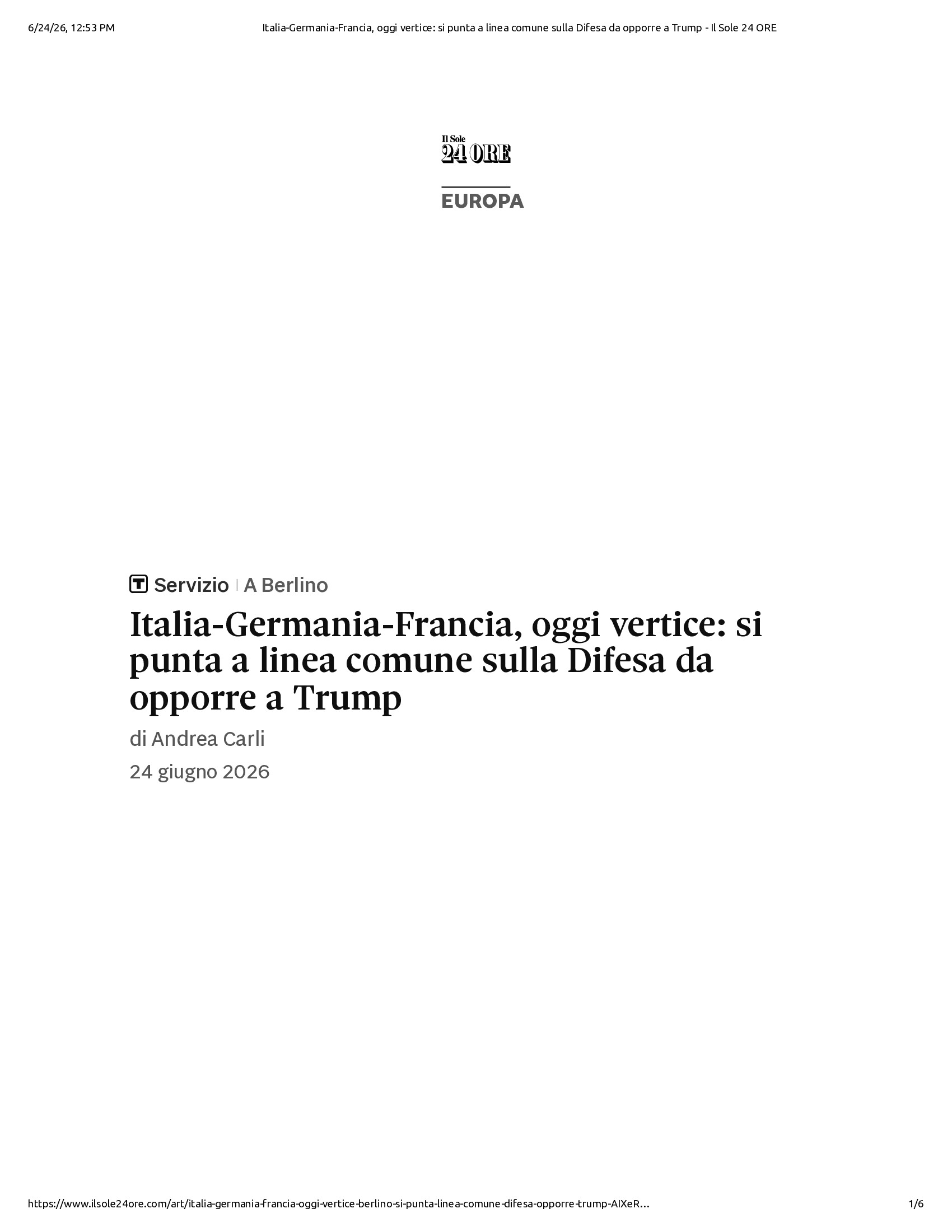 Native browser print preview