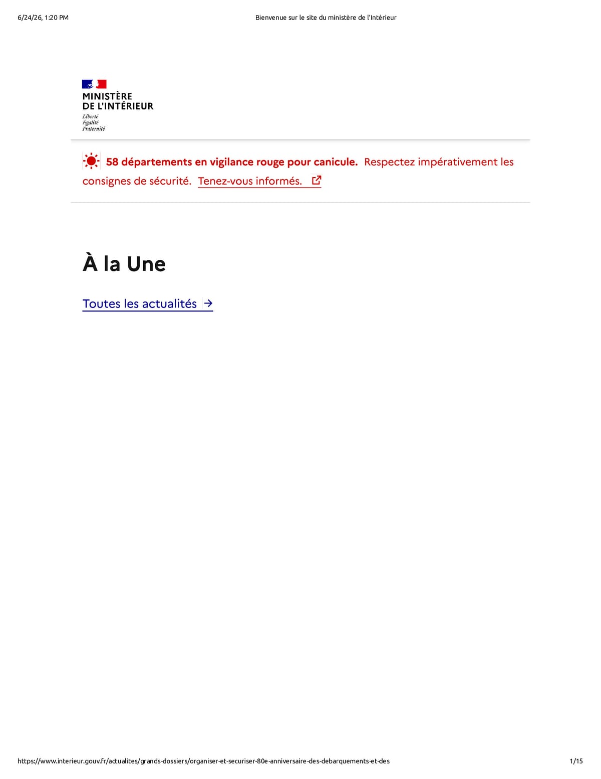 Native browser print preview