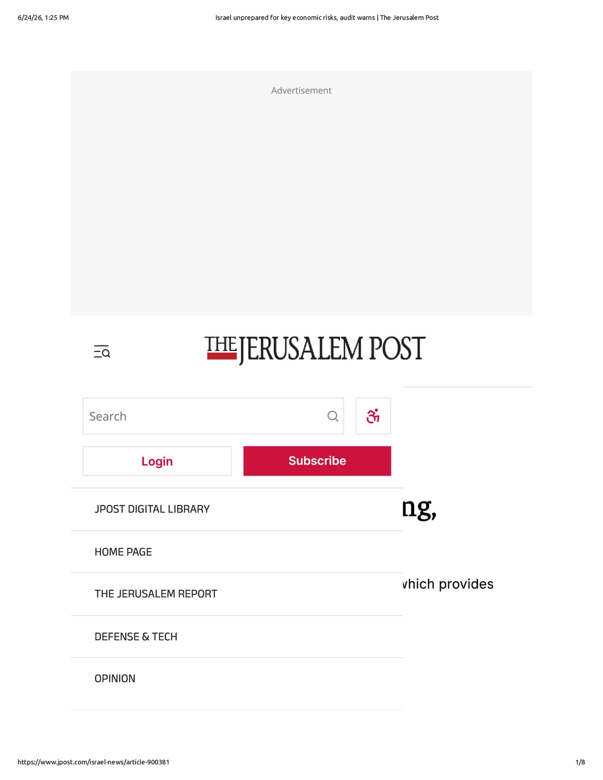 Native browser print preview