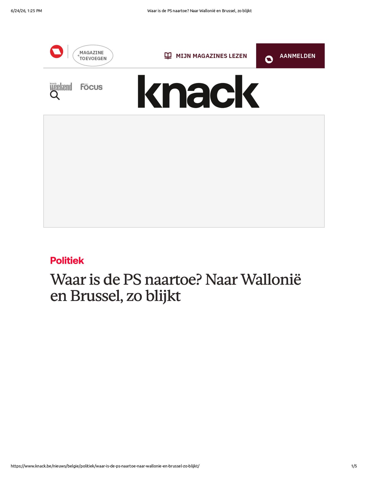 Native browser print preview