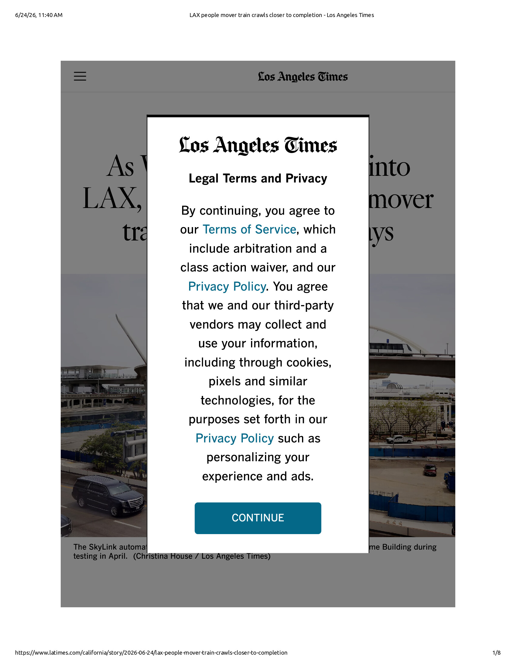 Native browser print preview