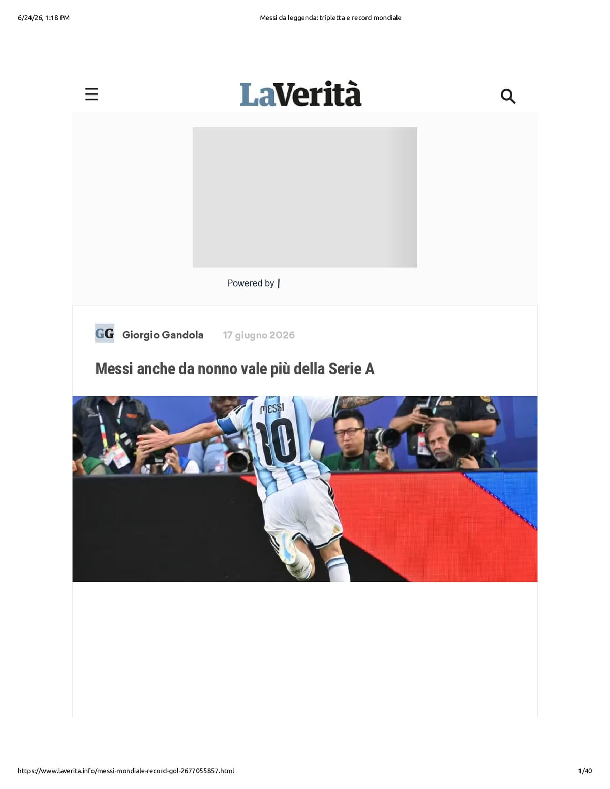 Native browser print preview