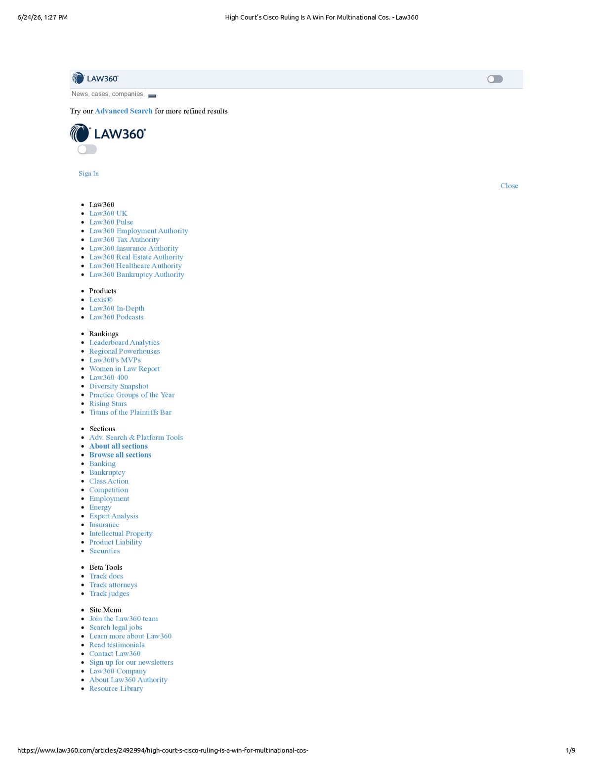 Native browser print preview