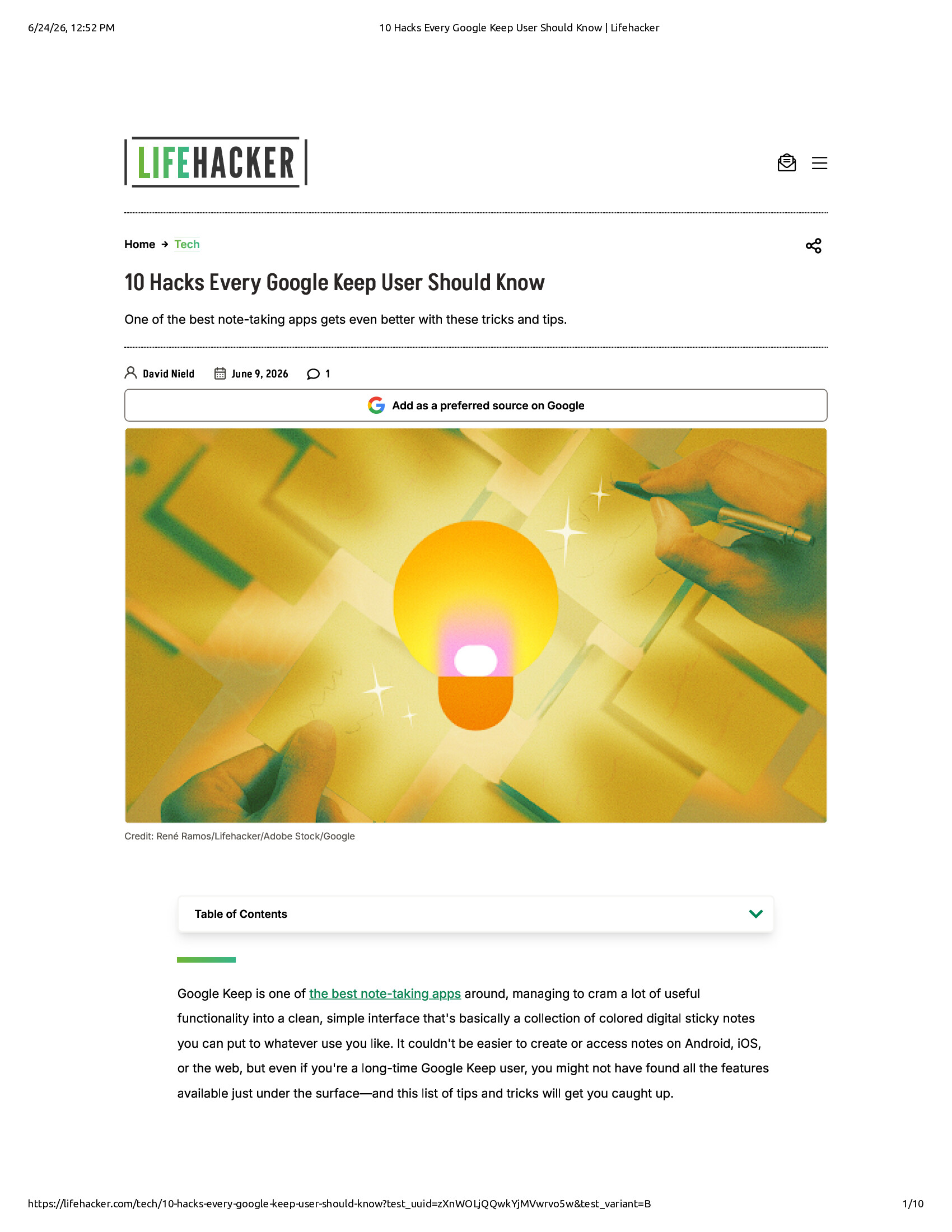 Native browser print preview