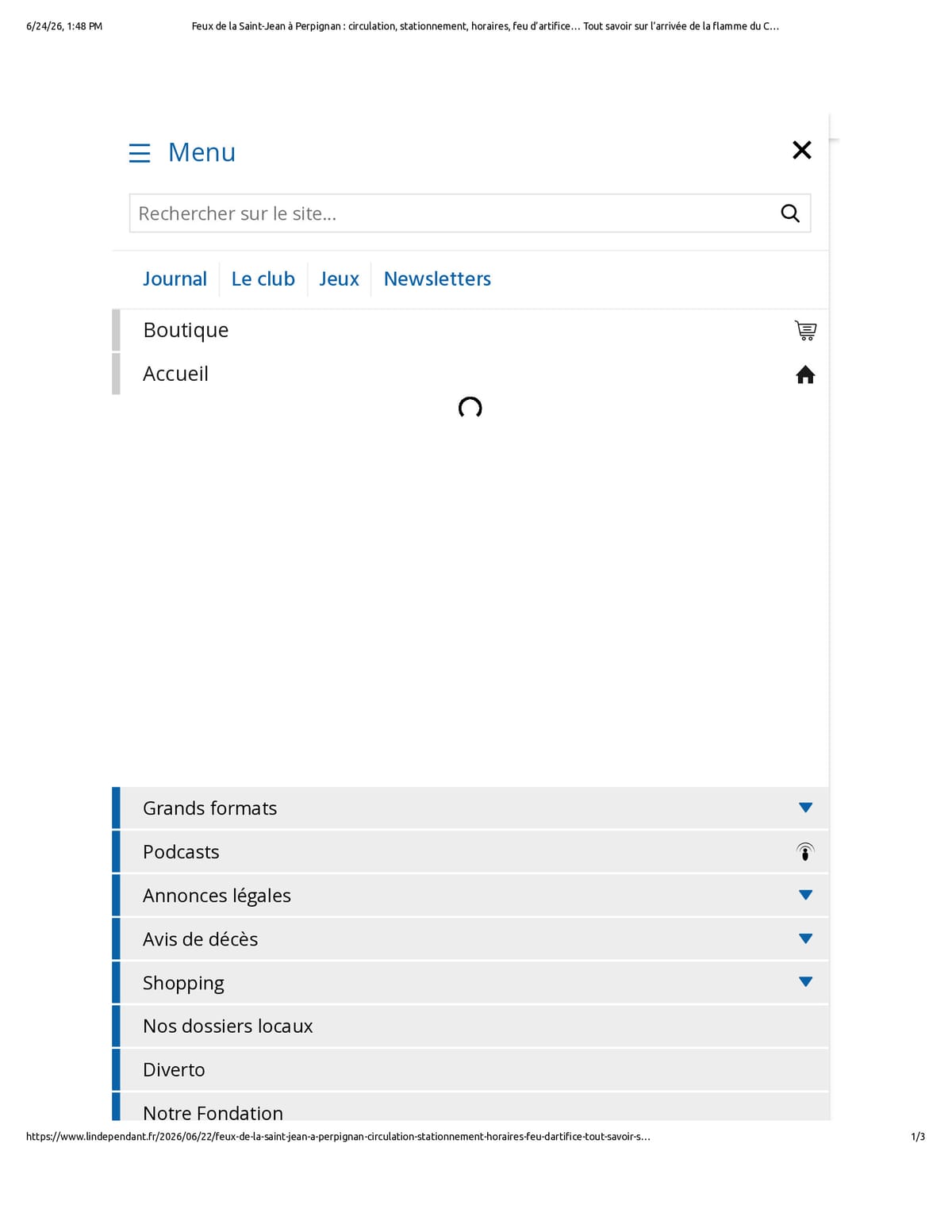 Native browser print preview