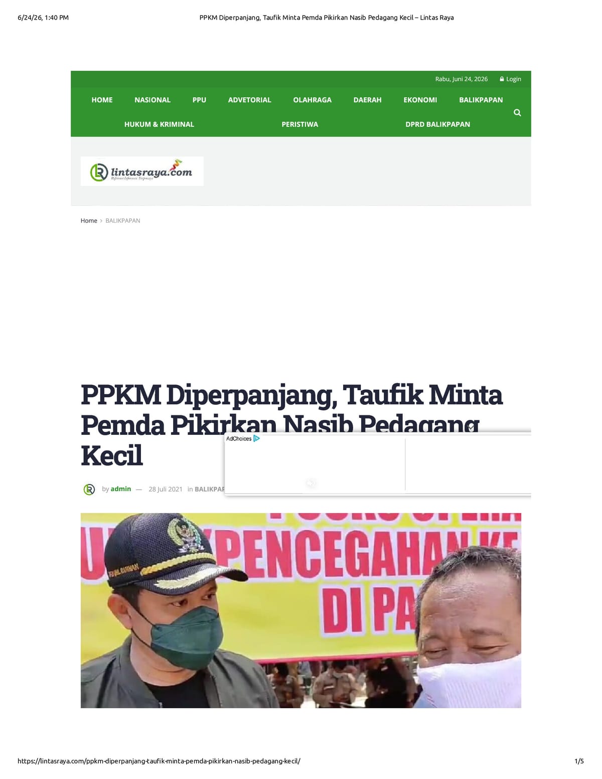 Native browser print preview