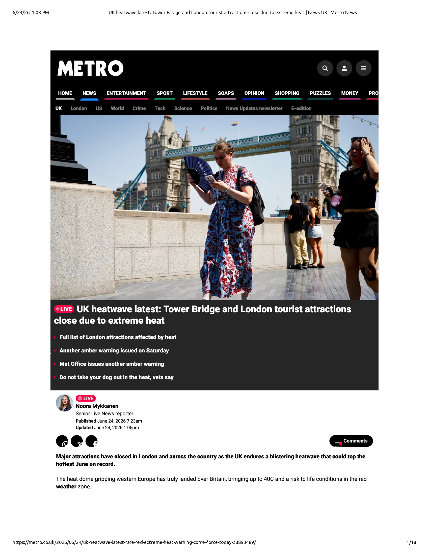 Native browser print preview