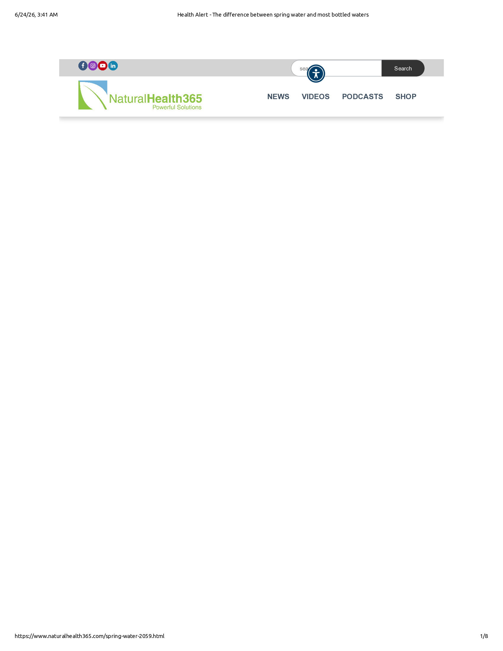 Native browser print preview