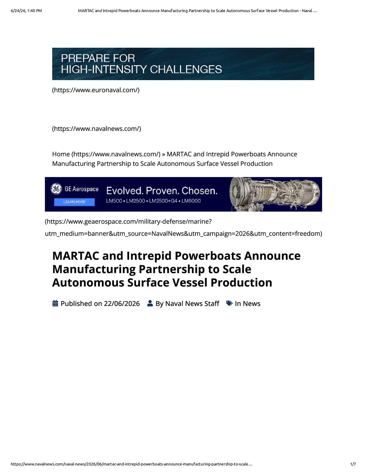 Native browser print preview