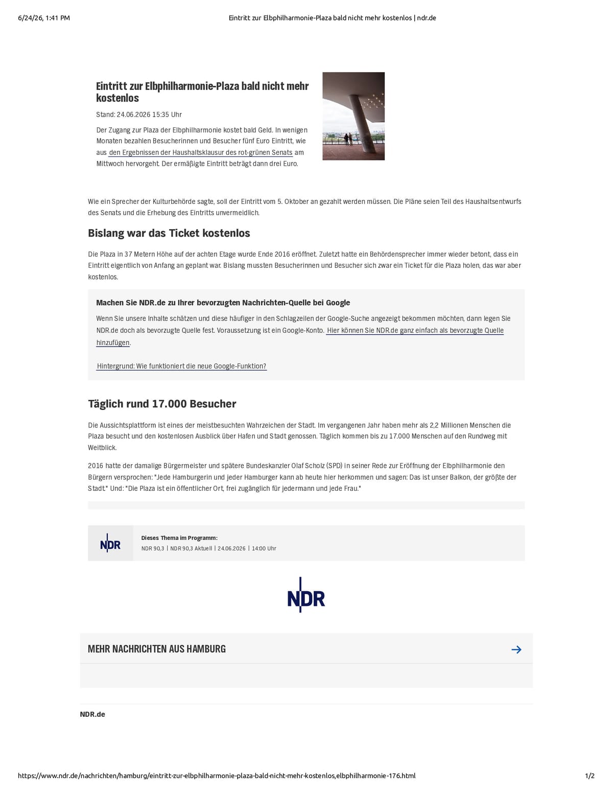 Native browser print preview