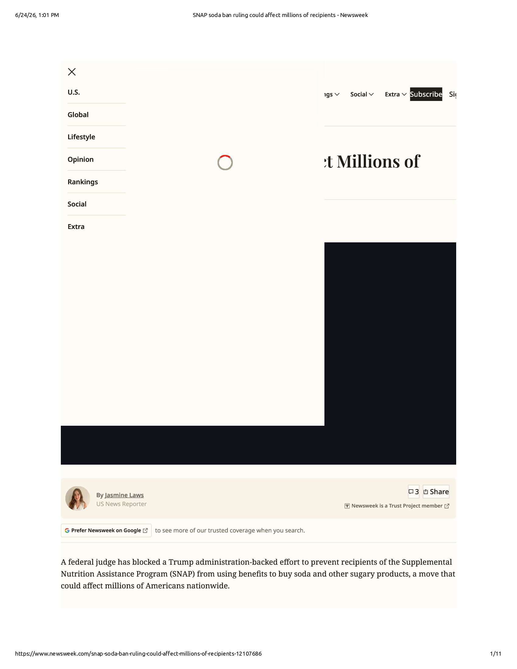 Native browser print preview