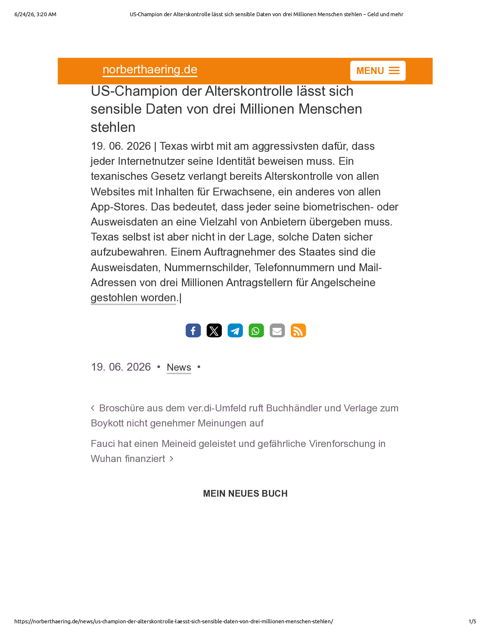 Native browser print preview