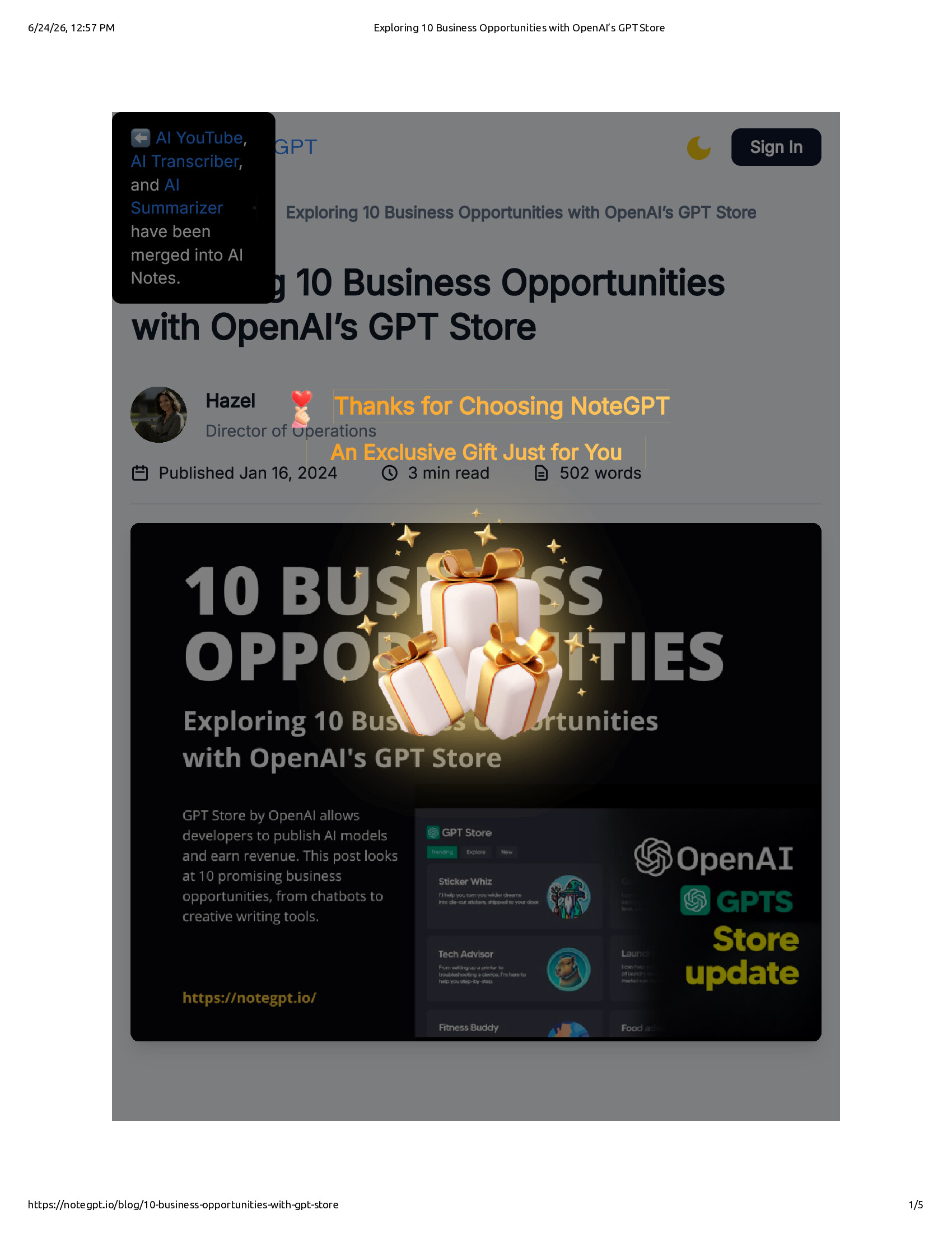 Native browser print preview