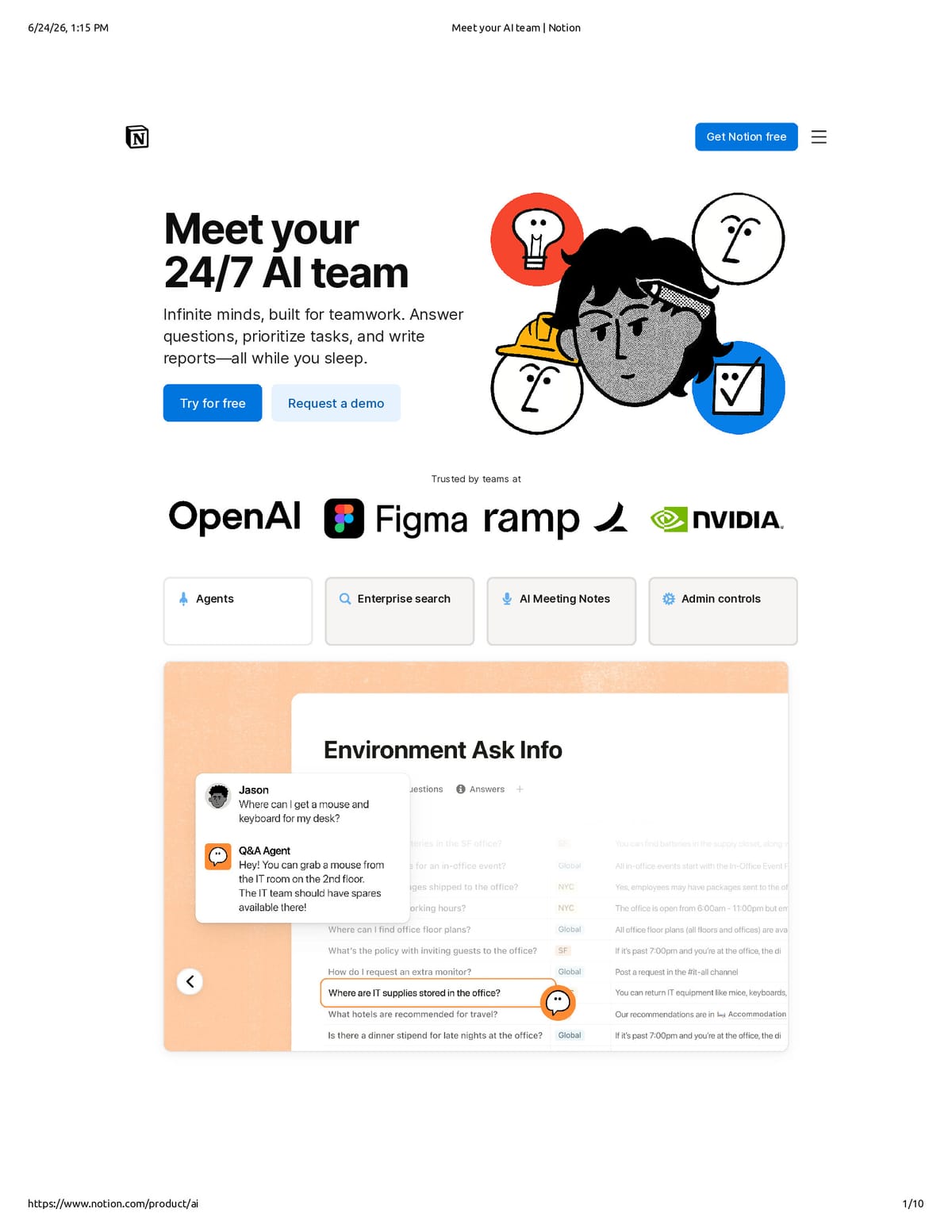Native browser print preview