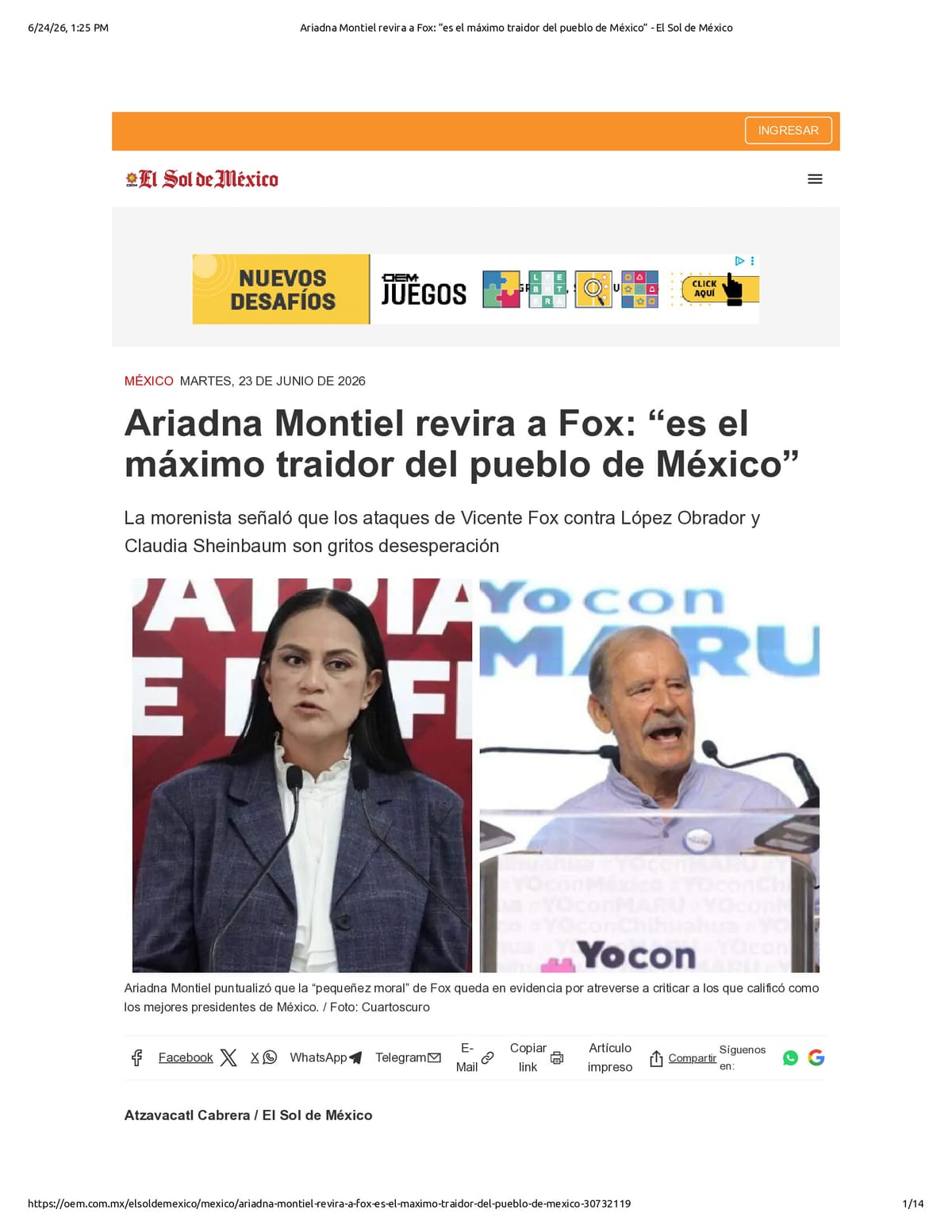 Native browser print preview