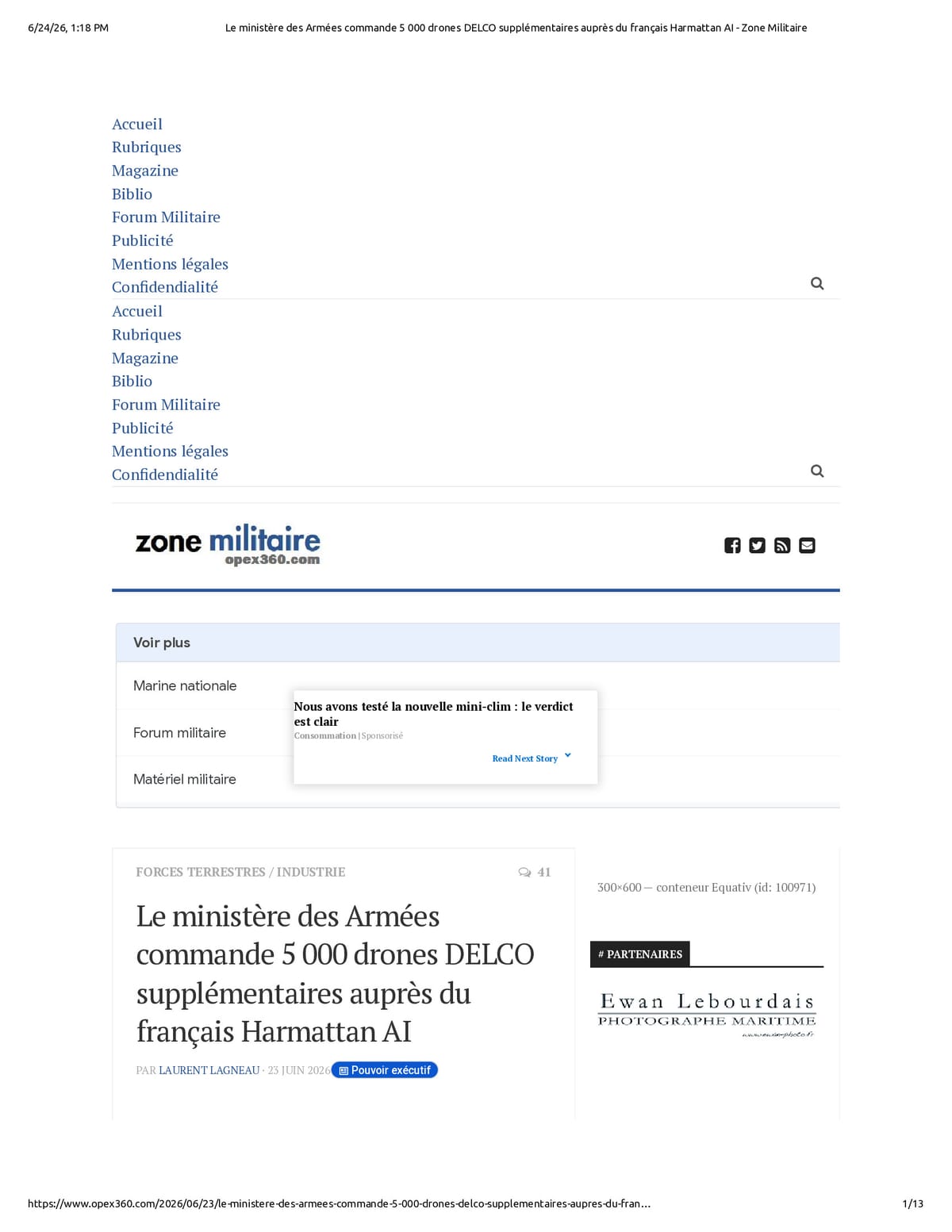 Native browser print preview